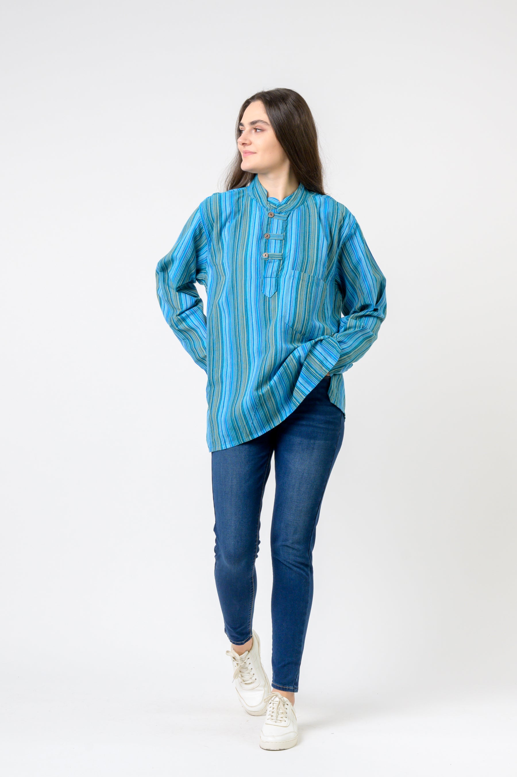 Rhea Striped Pocket Shirt