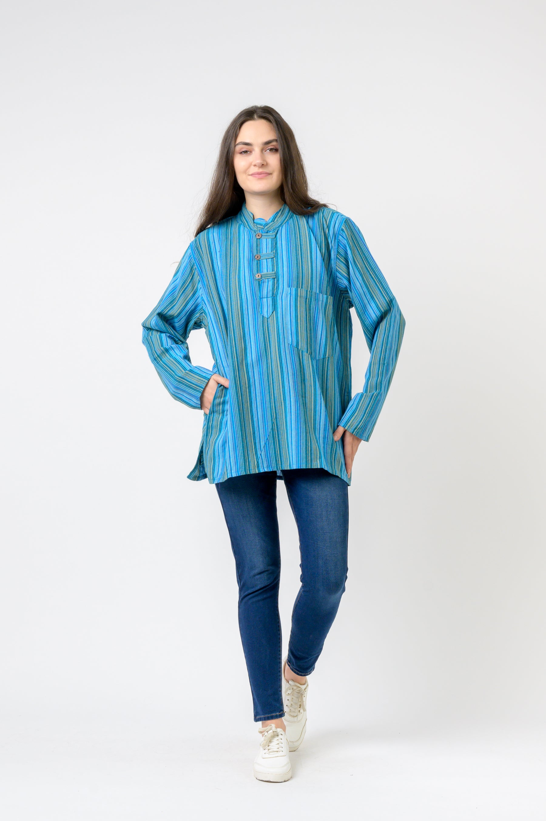 Rhea Striped Pocket Shirt