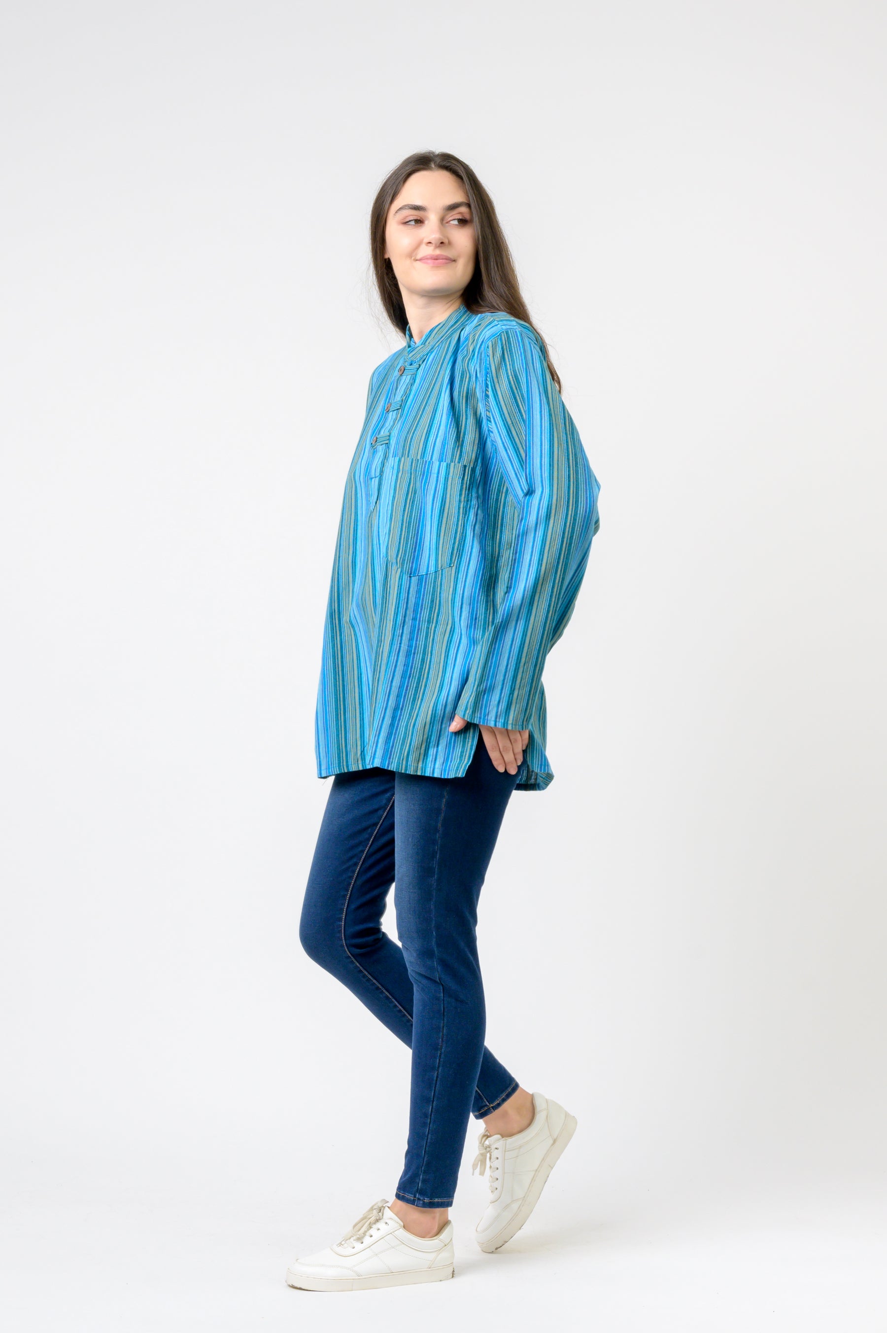 Rhea Striped Pocket Shirt