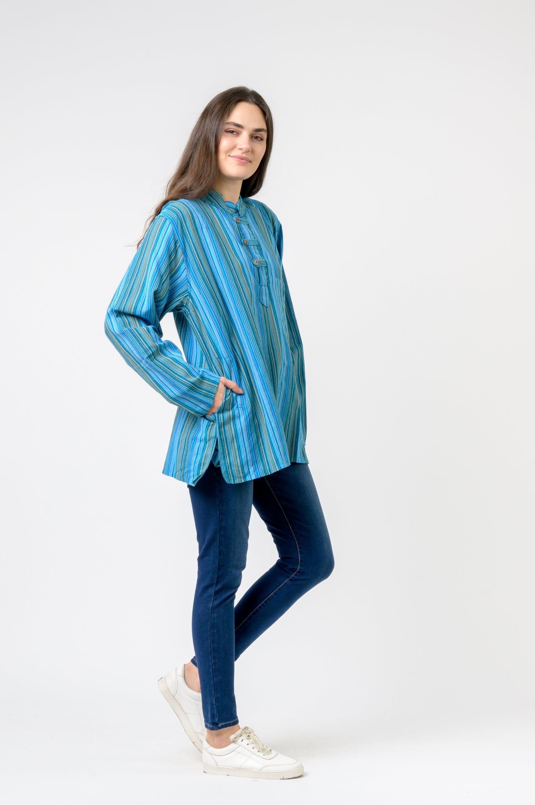 Rhea Striped Pocket Shirt