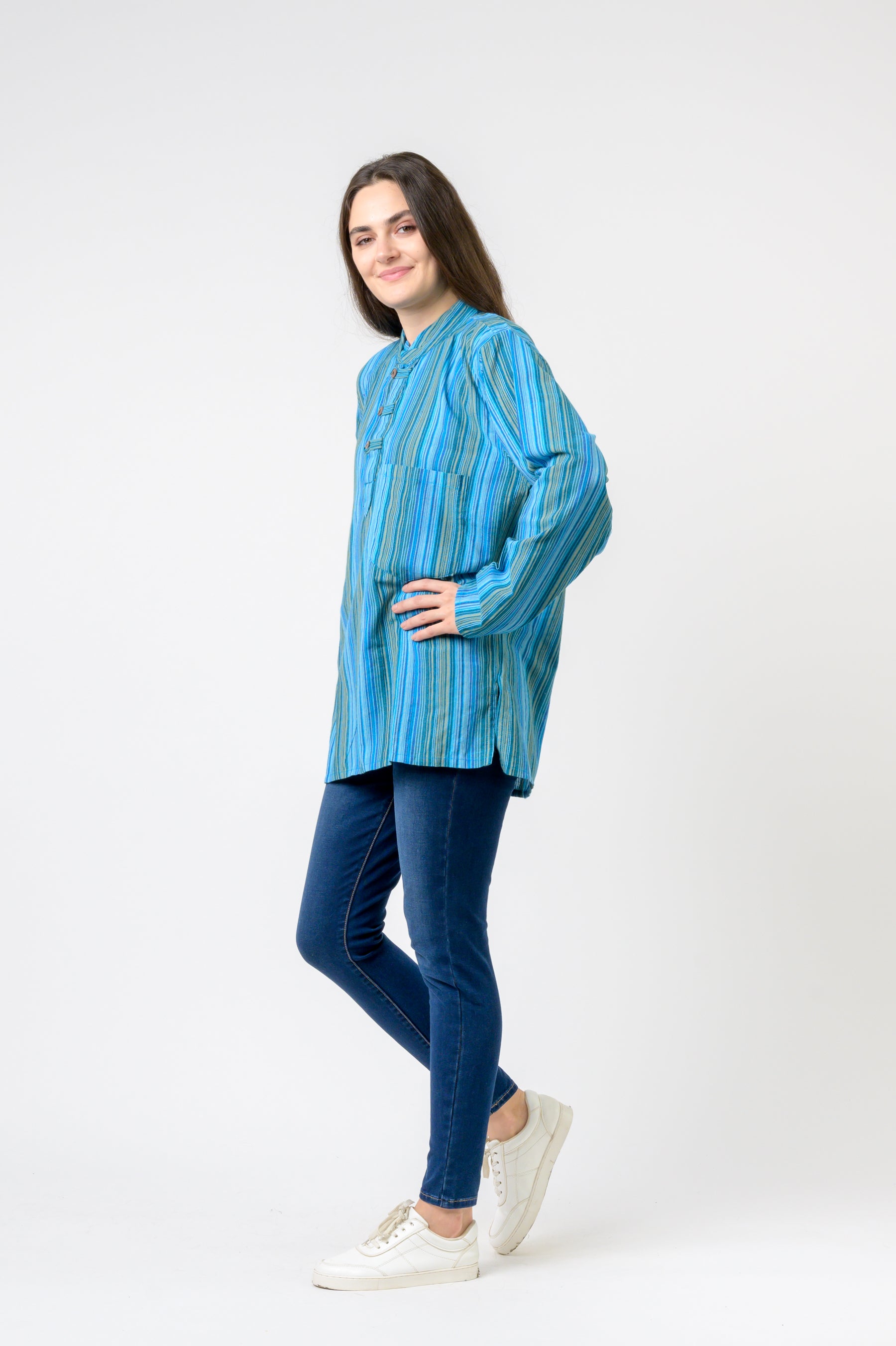 Rhea Striped Pocket Shirt
