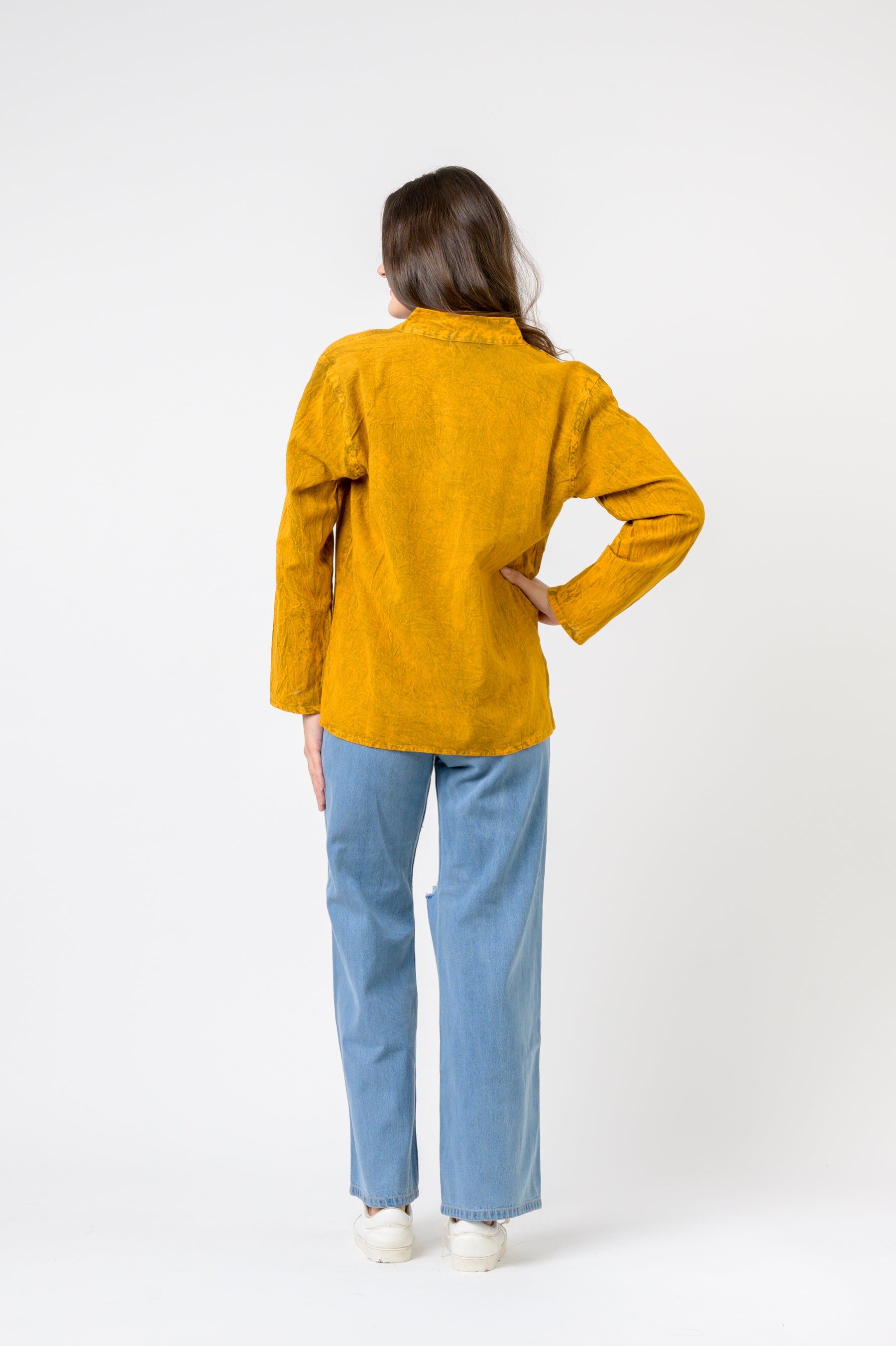 Rhea Solid Long Sleeve Top