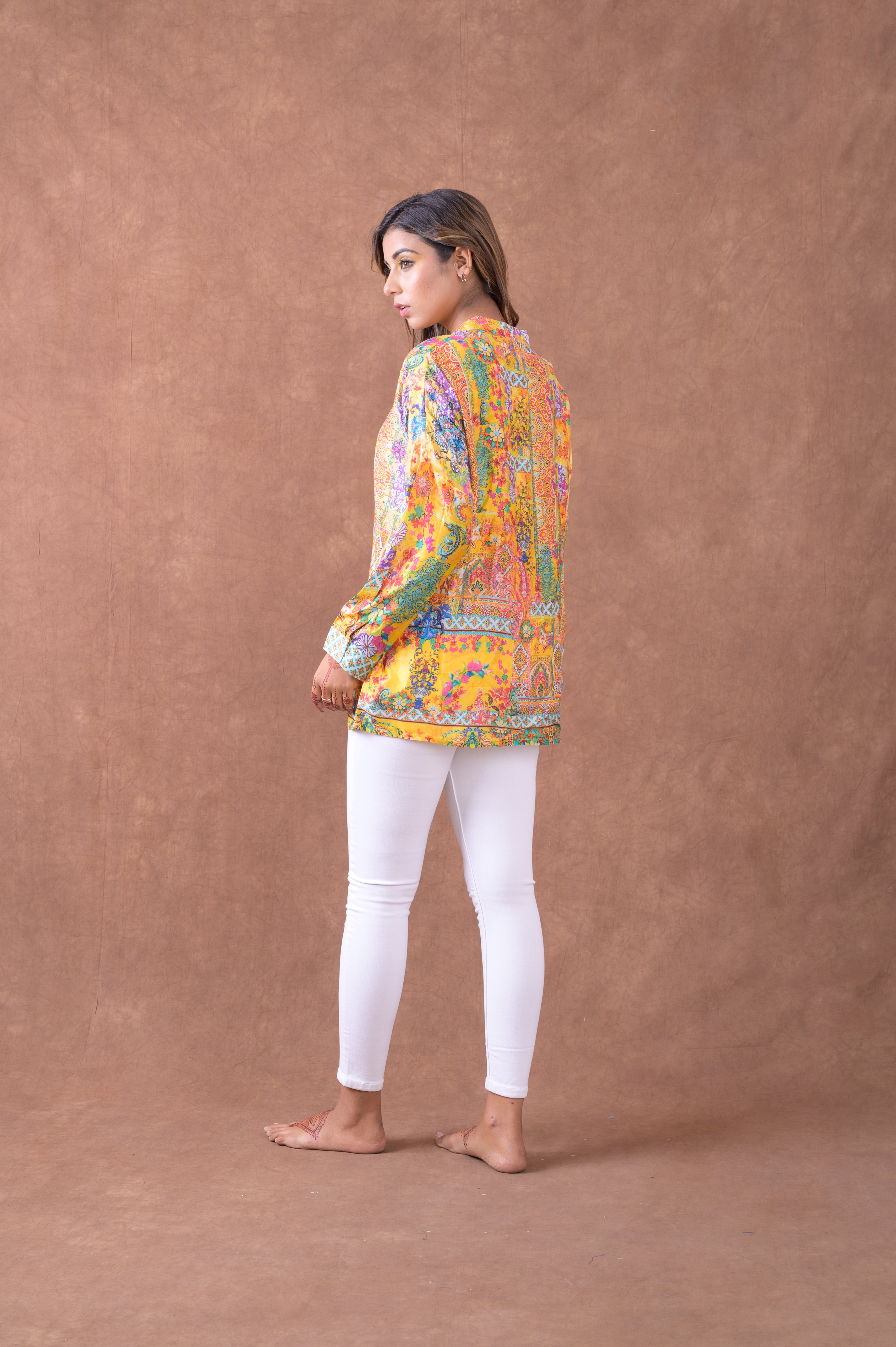 Rhea Silk Collar Shirt