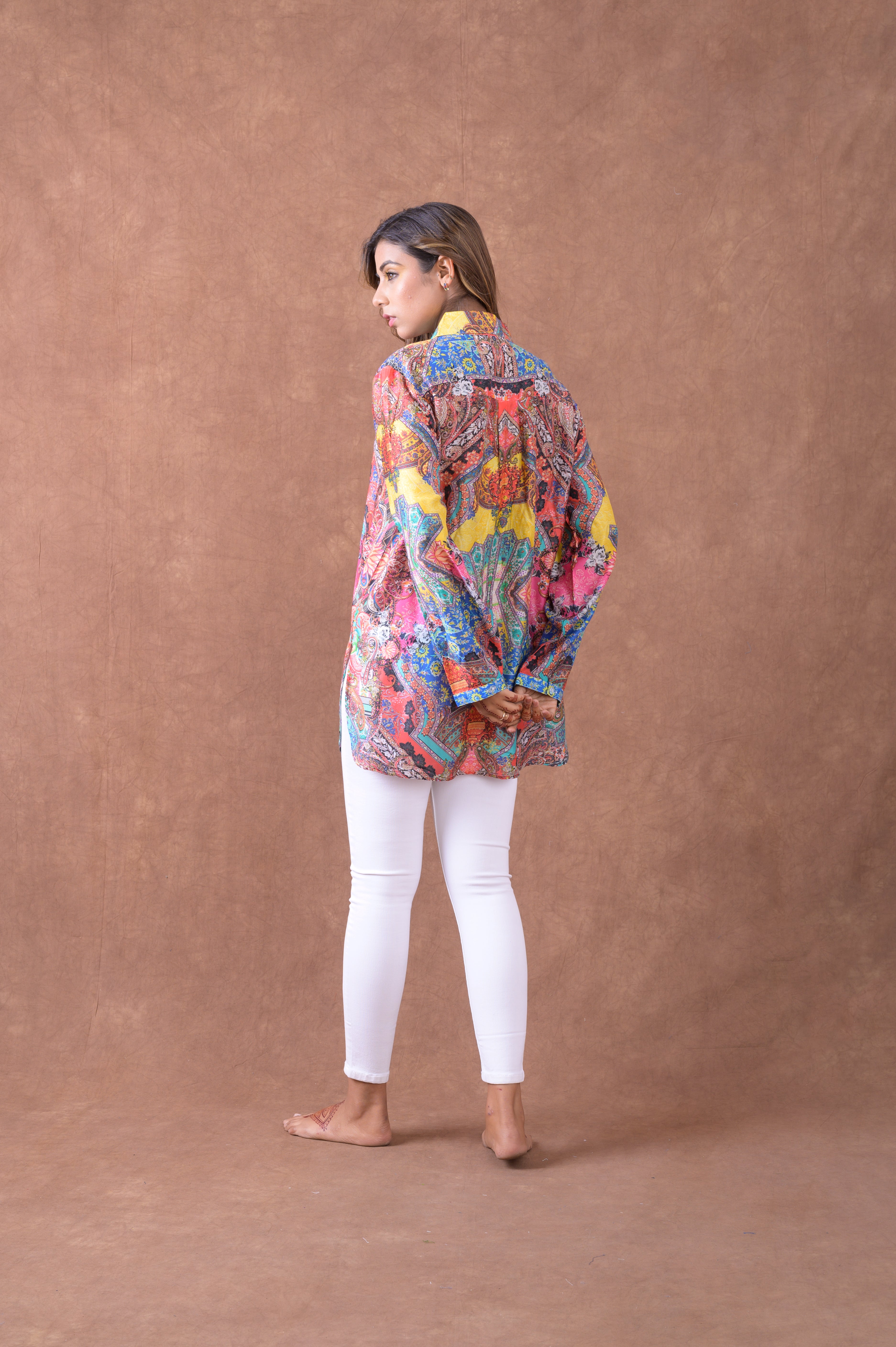 Rhea Silk Collar Shirt