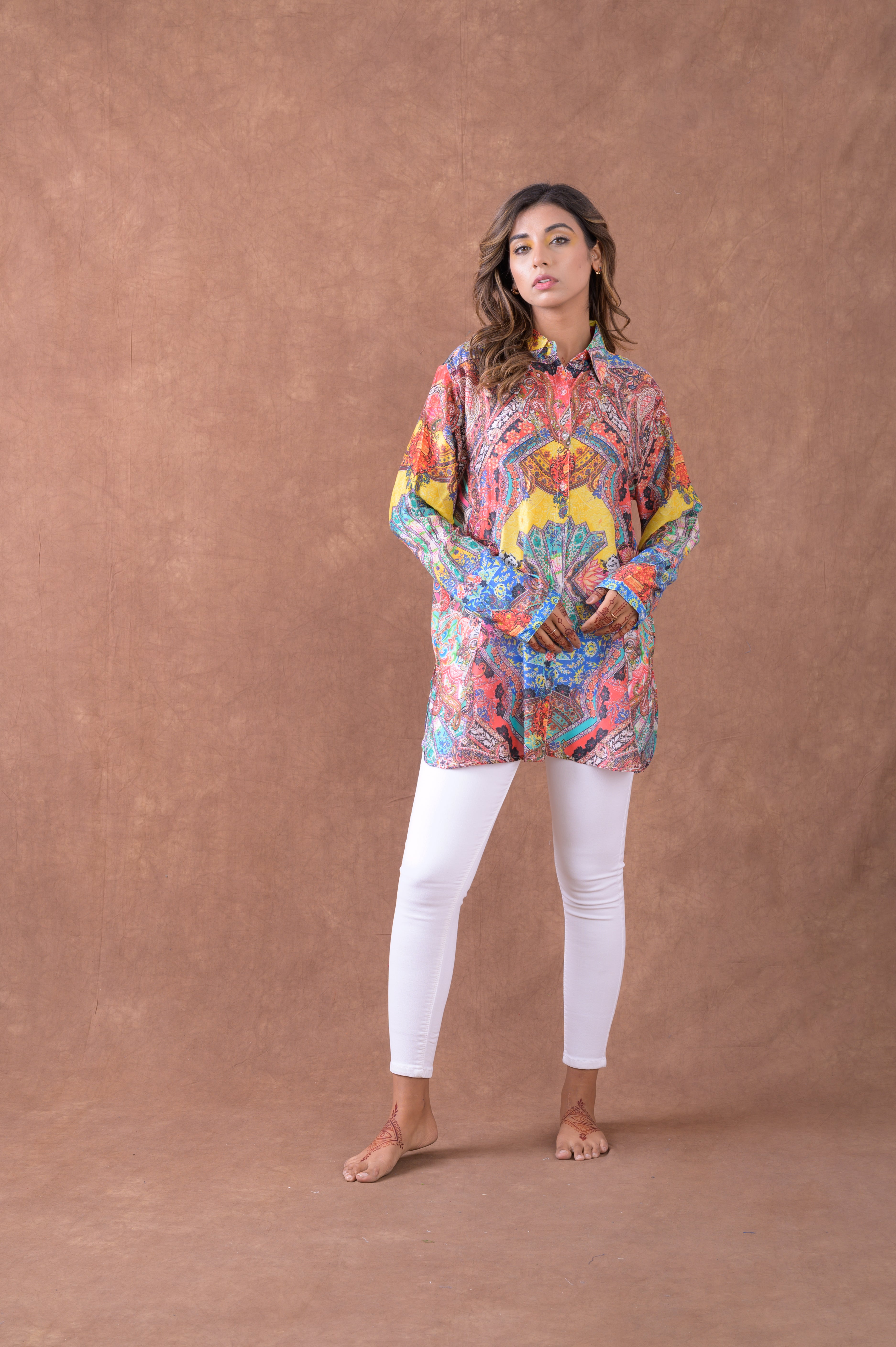 Rhea Silk Collar Shirt