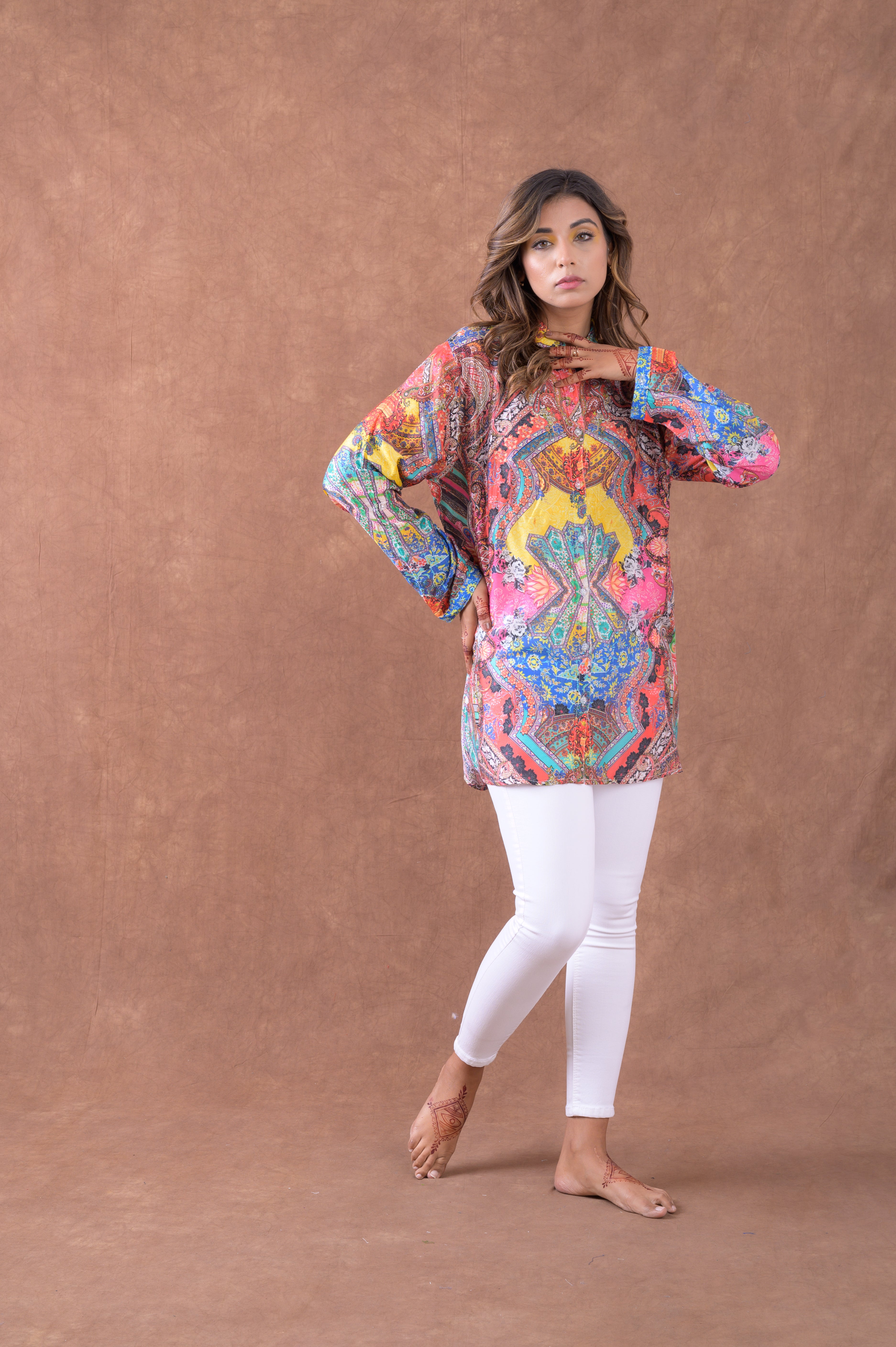 Rhea Silk Collar Shirt