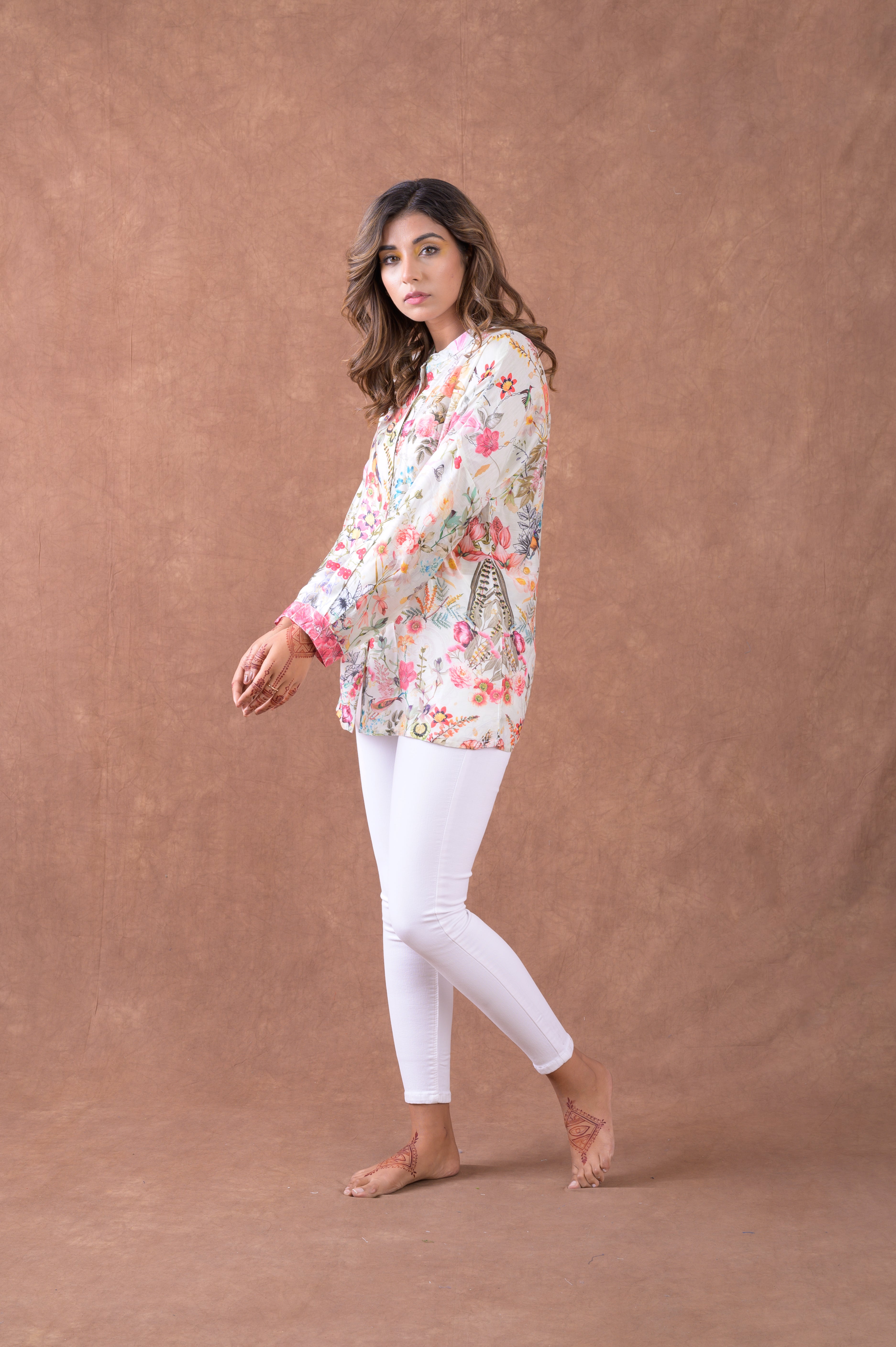 Rhea Silk Collar Shirt