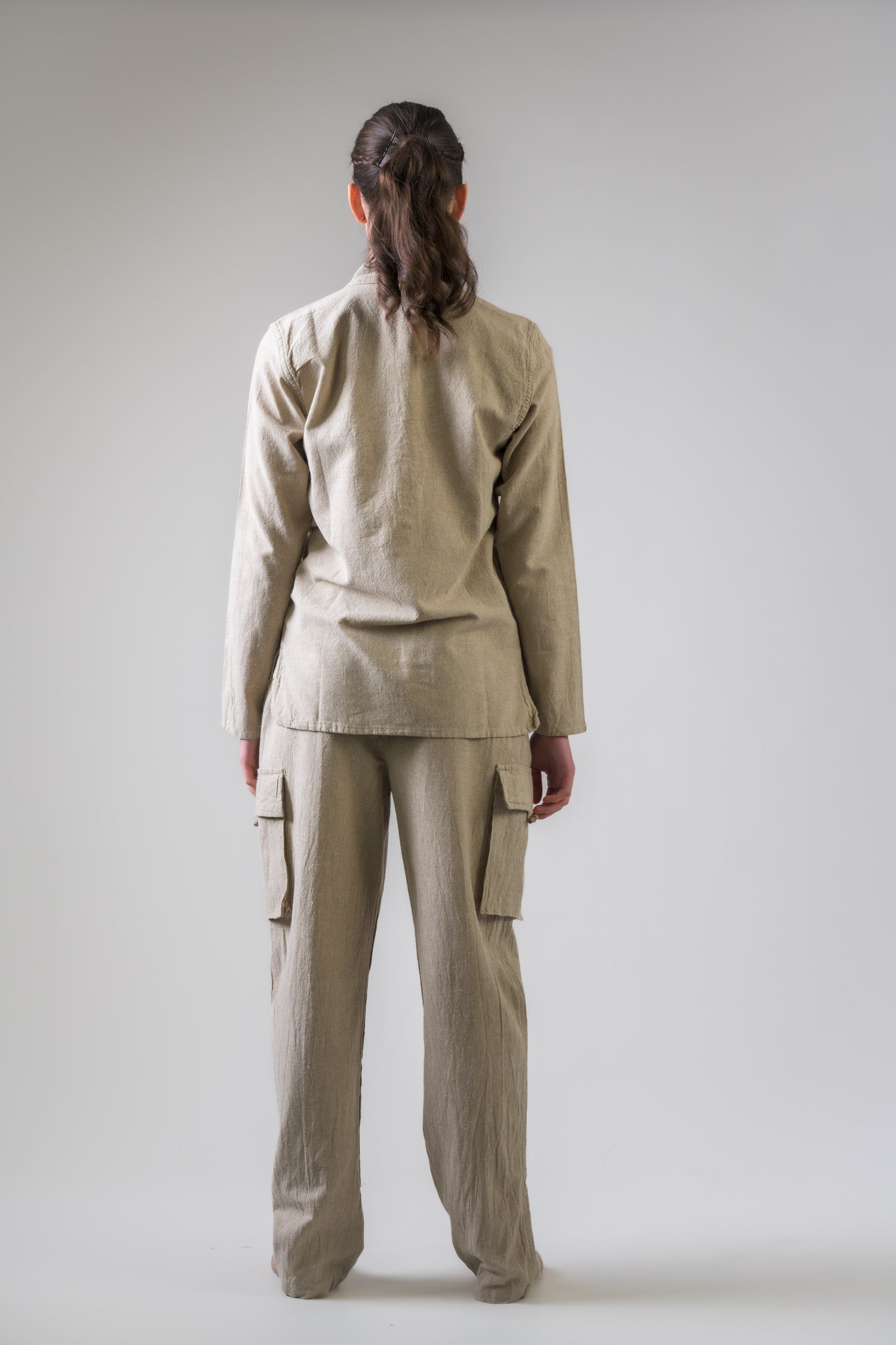 Rhea Cotton Pocket Shirt Grey / Small