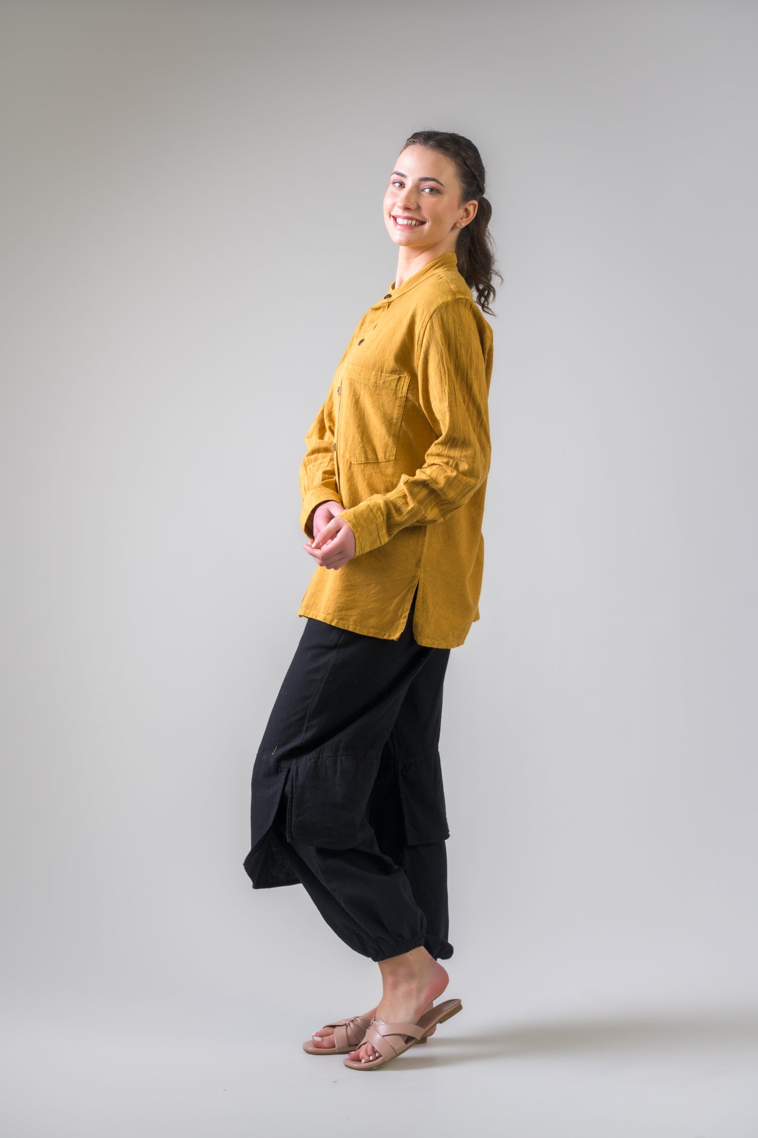 Rhea Cotton Button-Down Shirt