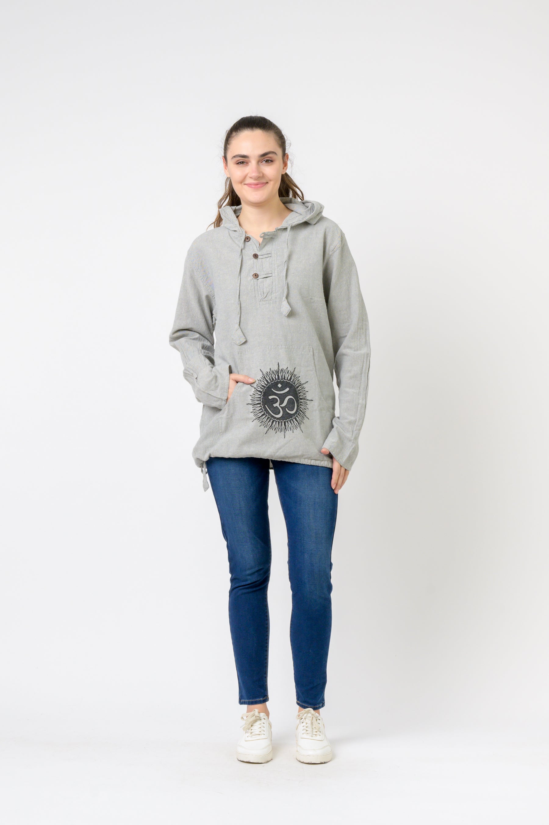 Rhea Om Print Lite Hoodie