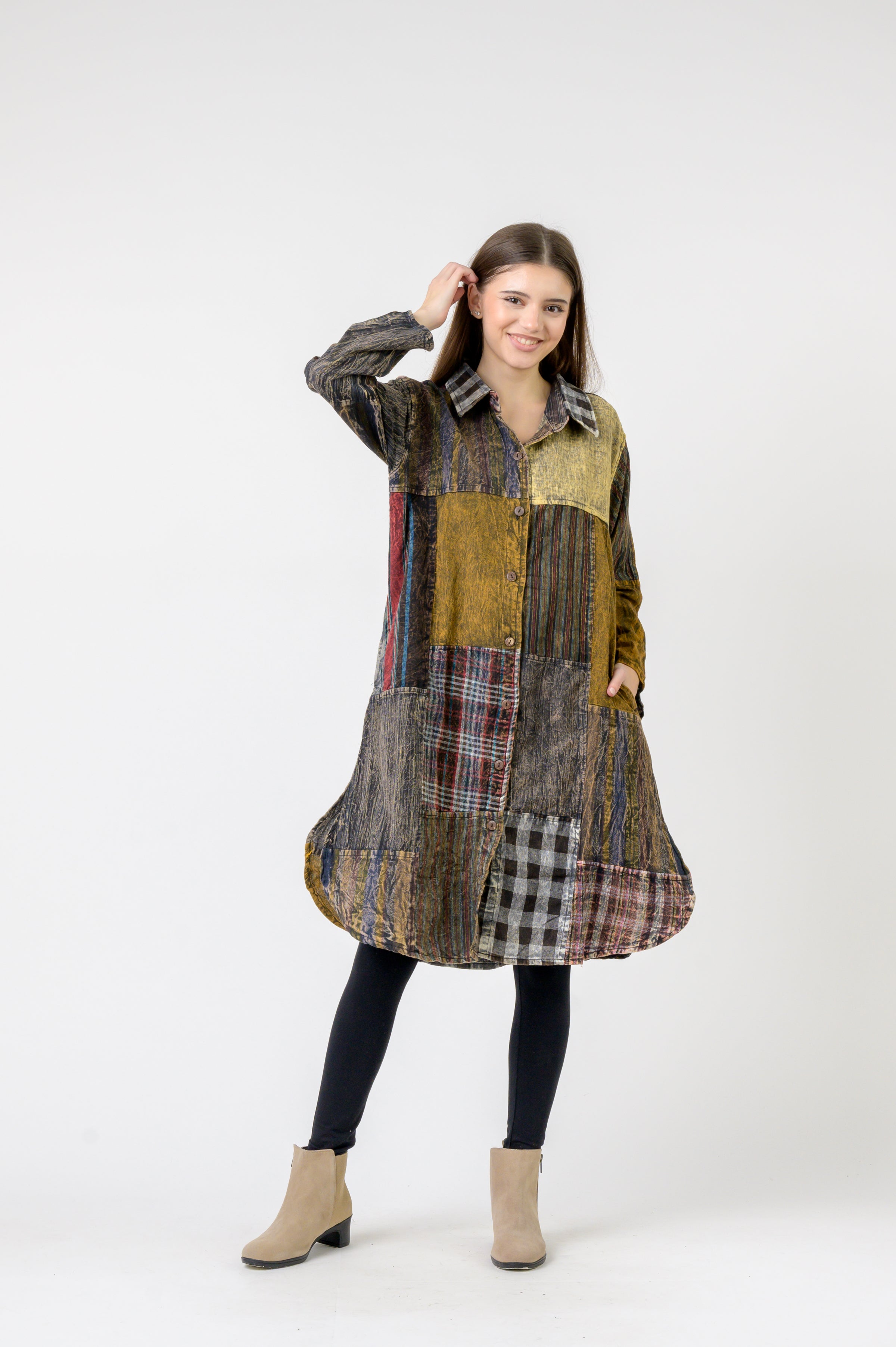 Rhea Collared Cotton Full Sleeve Casual Wear