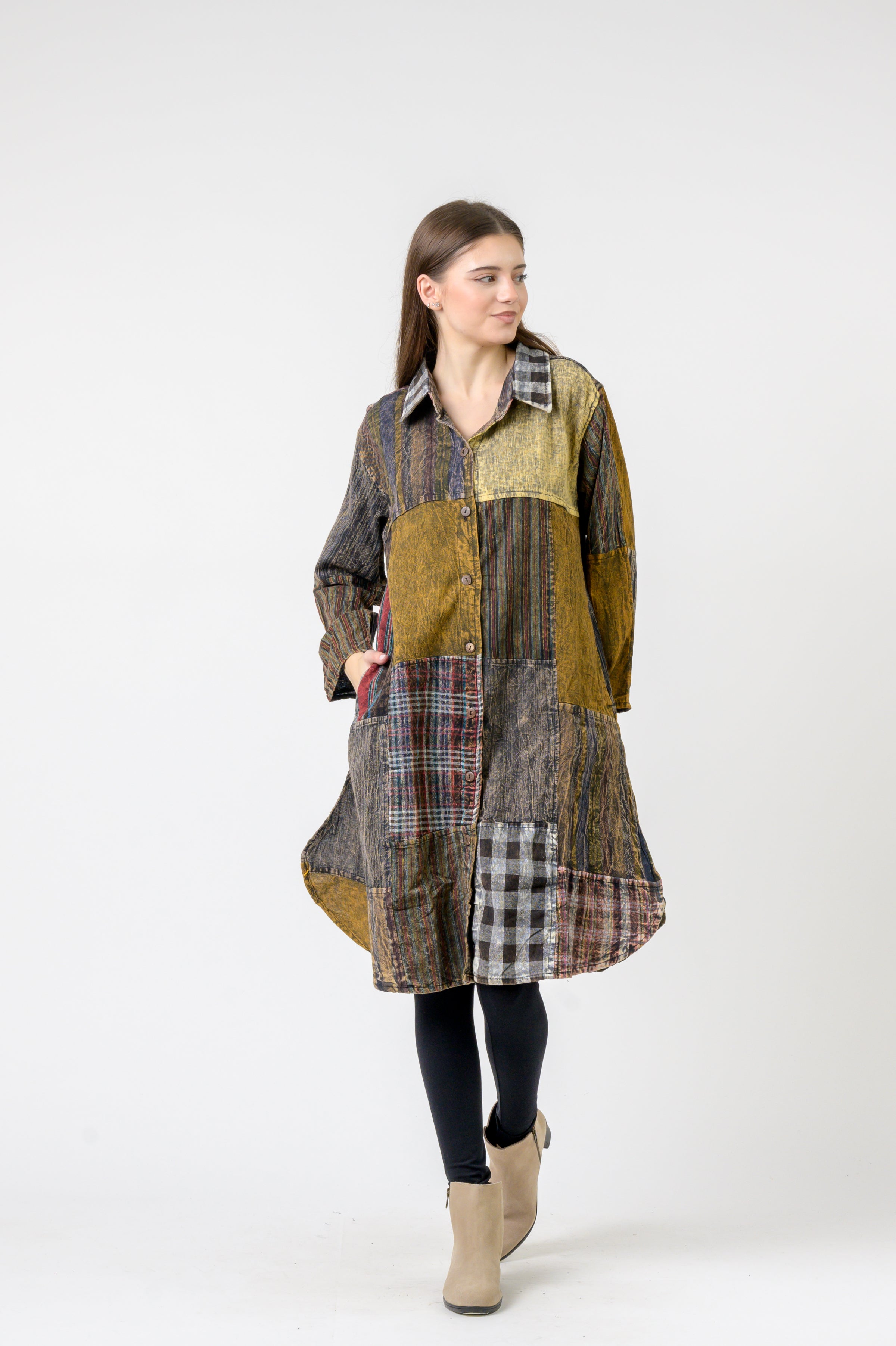 Rhea Collared Cotton Full Sleeve Casual Wear