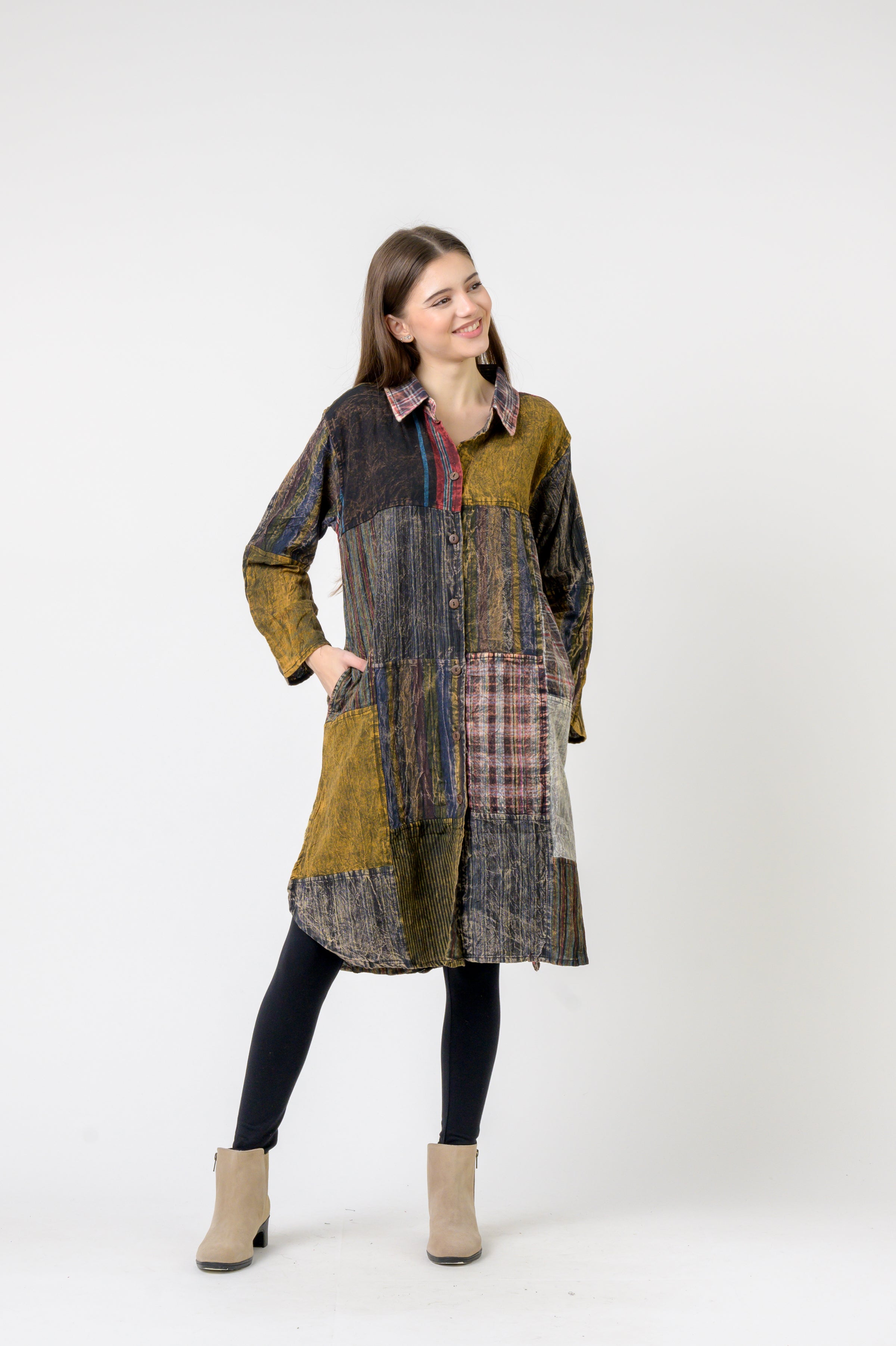 Rhea Collared Cotton Full Sleeve Casual Wear