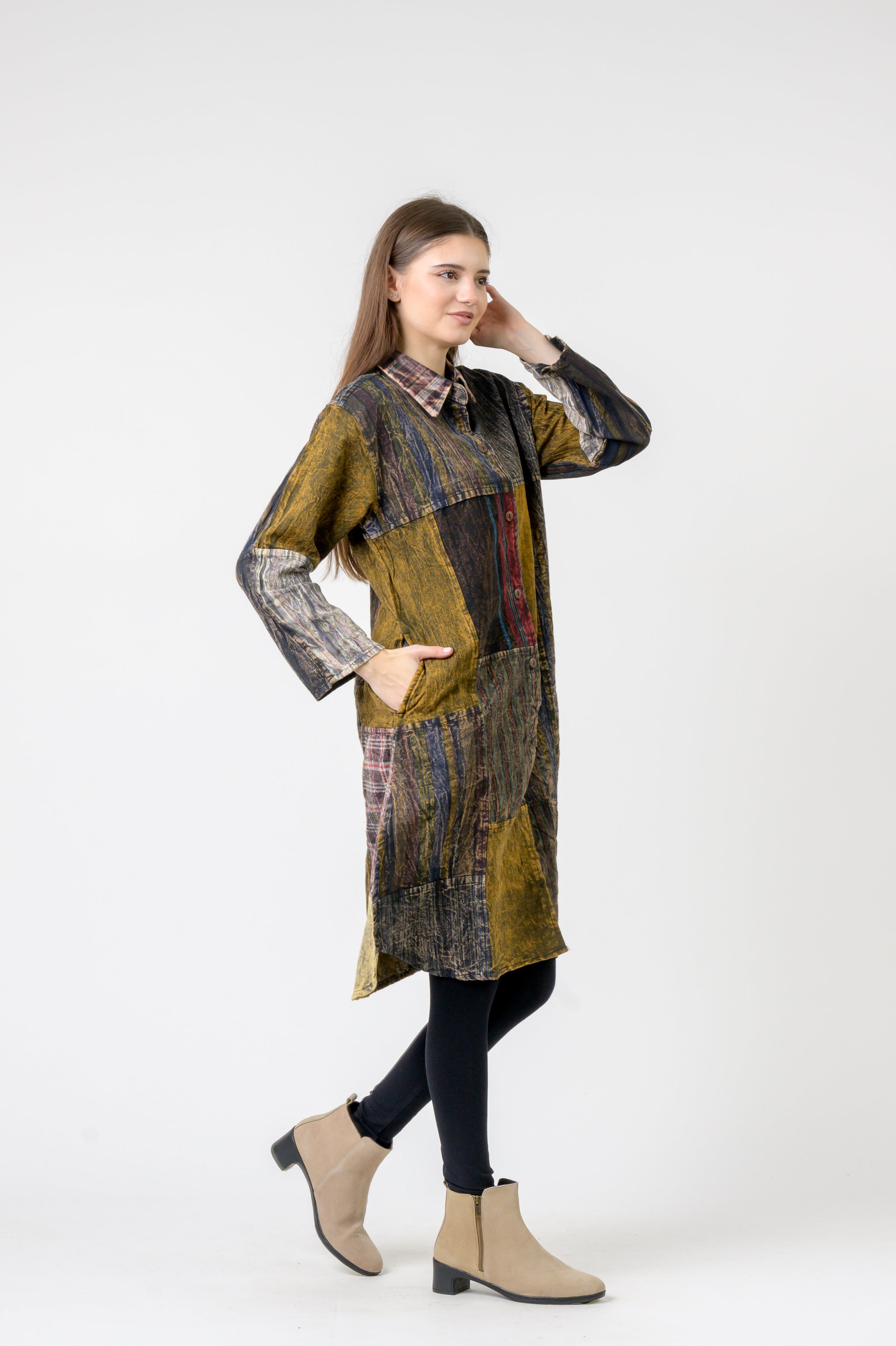 Rhea Collared Cotton Full Sleeve Casual Wear