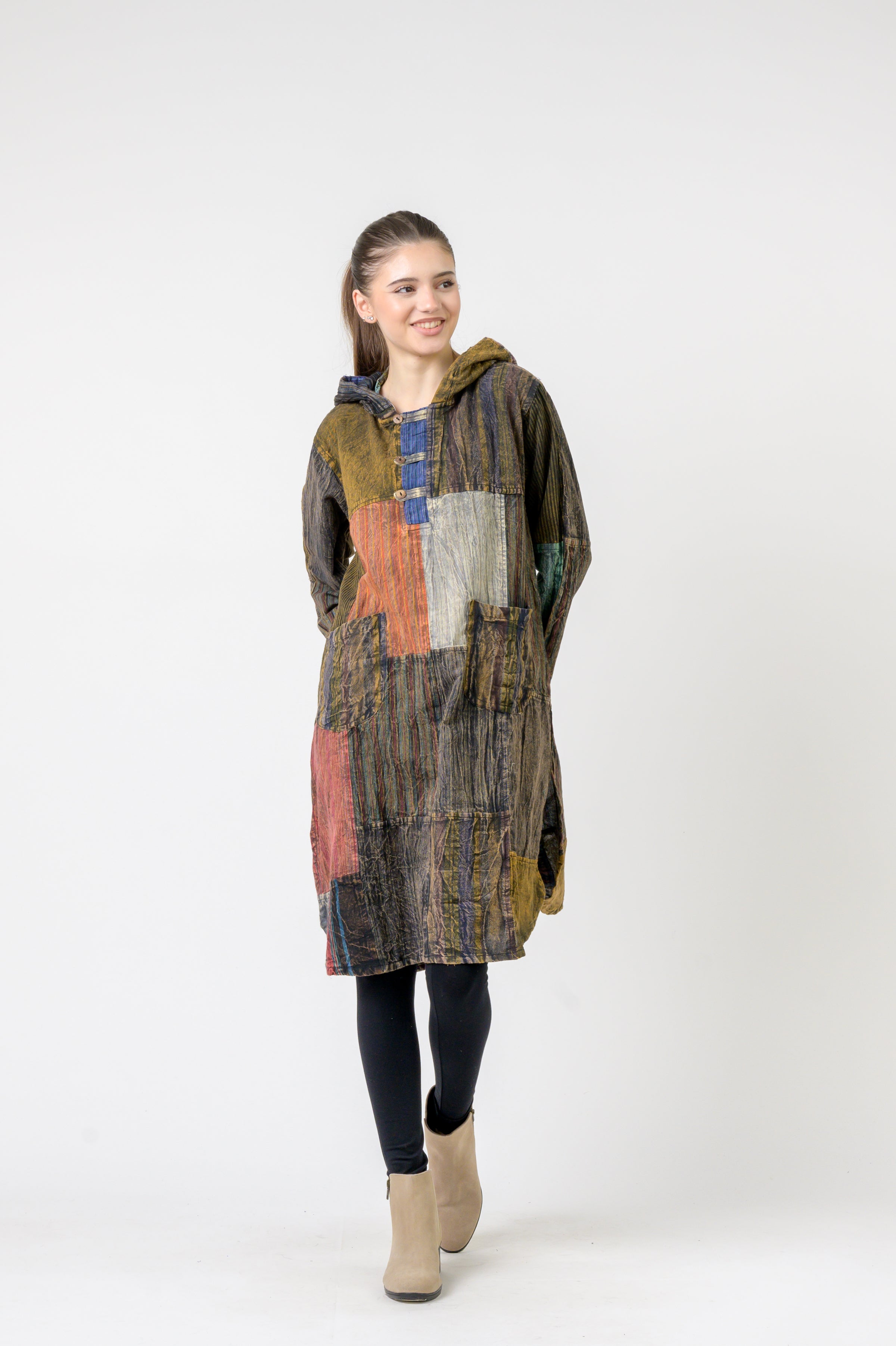 Rhea Hooded Cotton Full Sleeve Casual Wear