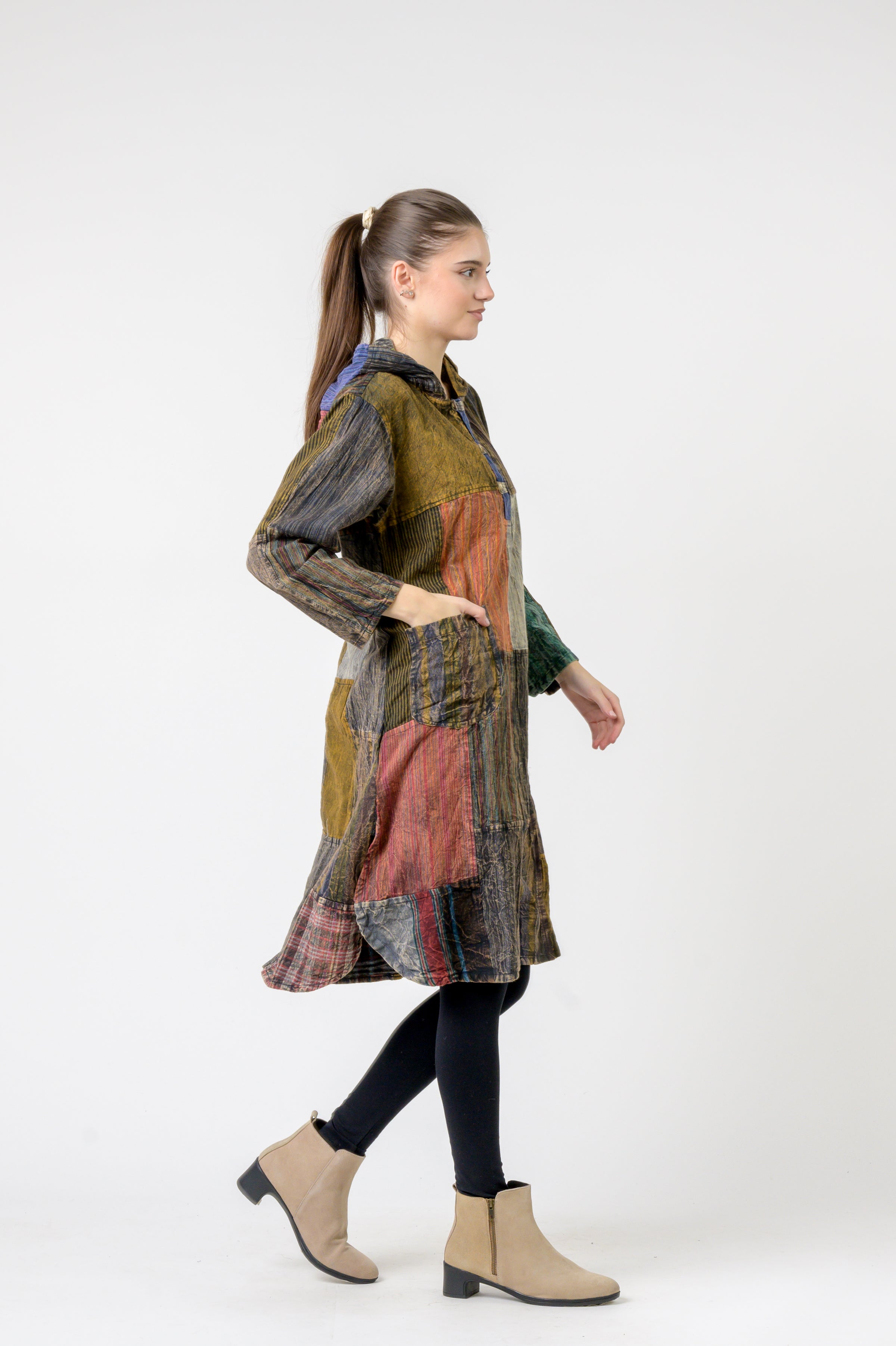 Rhea Hooded Cotton Full Sleeve Casual Wear