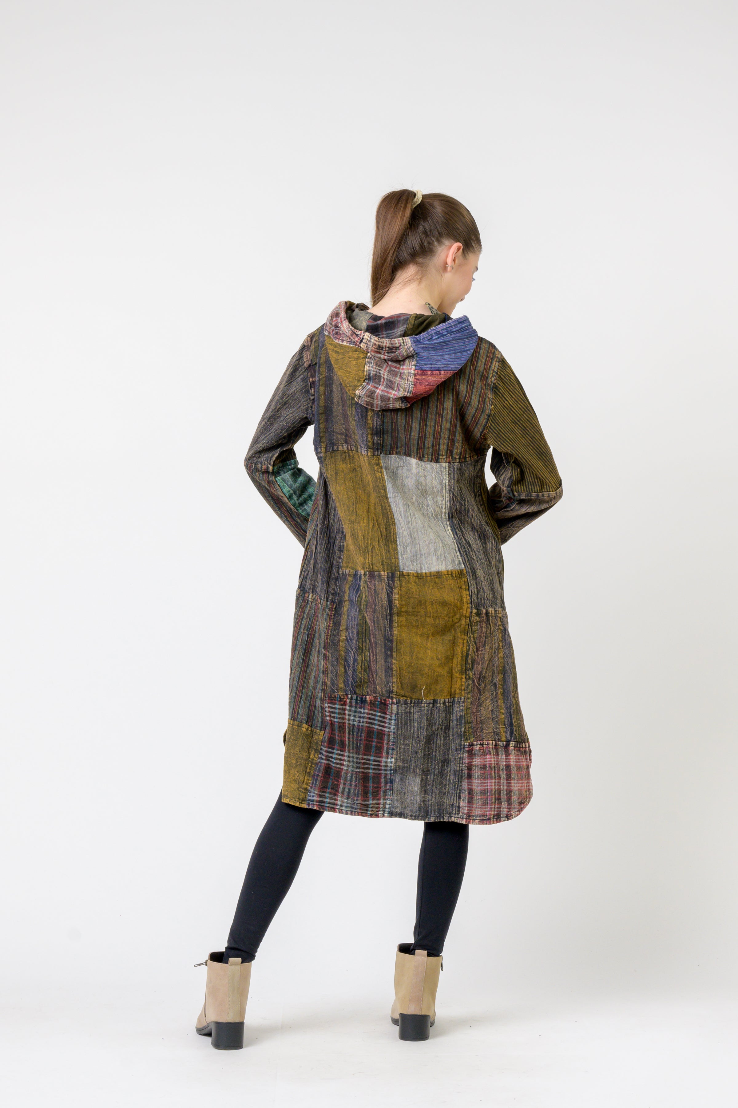 Rhea Hooded Cotton Full Sleeve Long Shirt