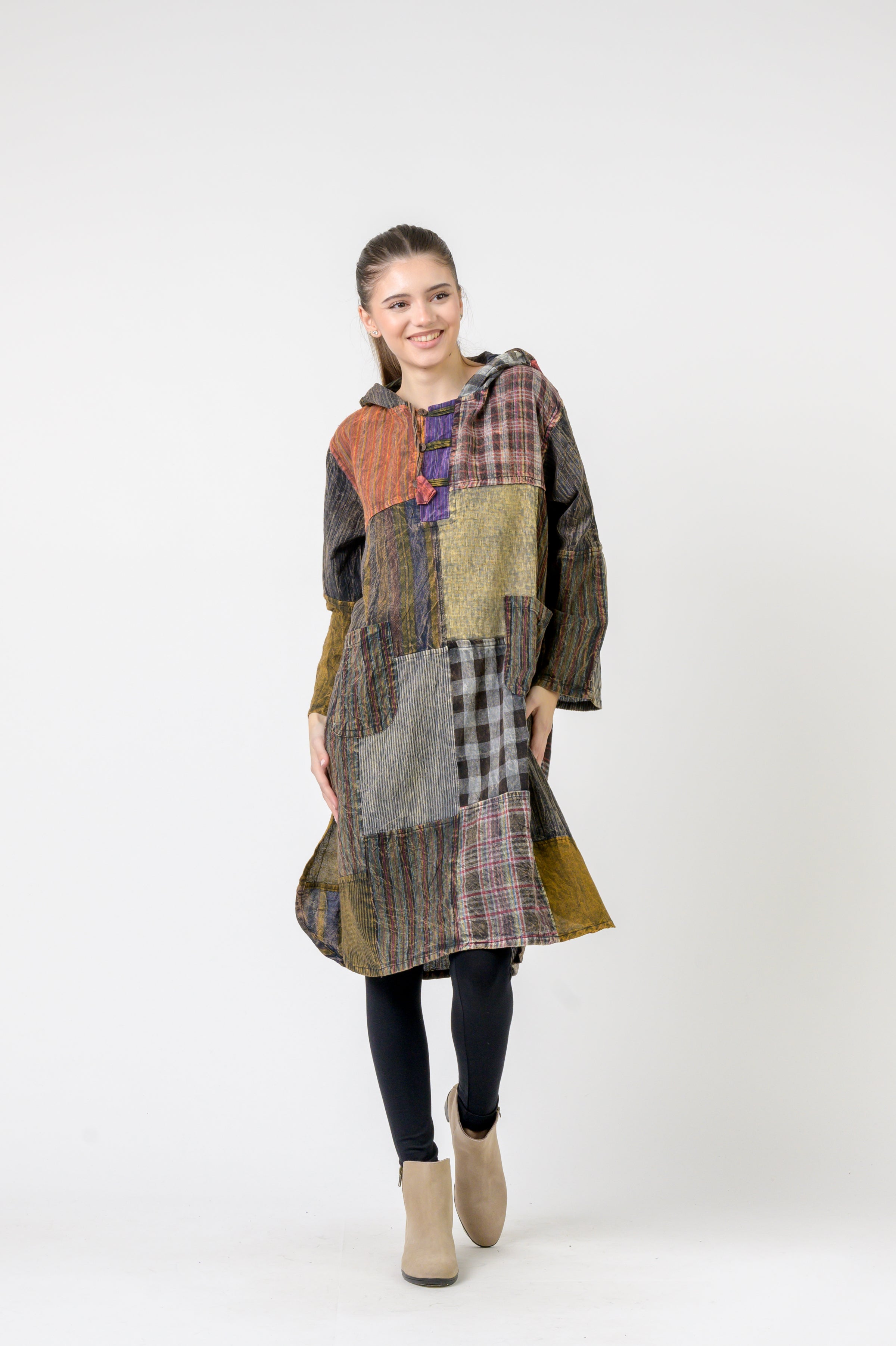 Rhea Hooded Cotton Full Sleeve Casual Wear