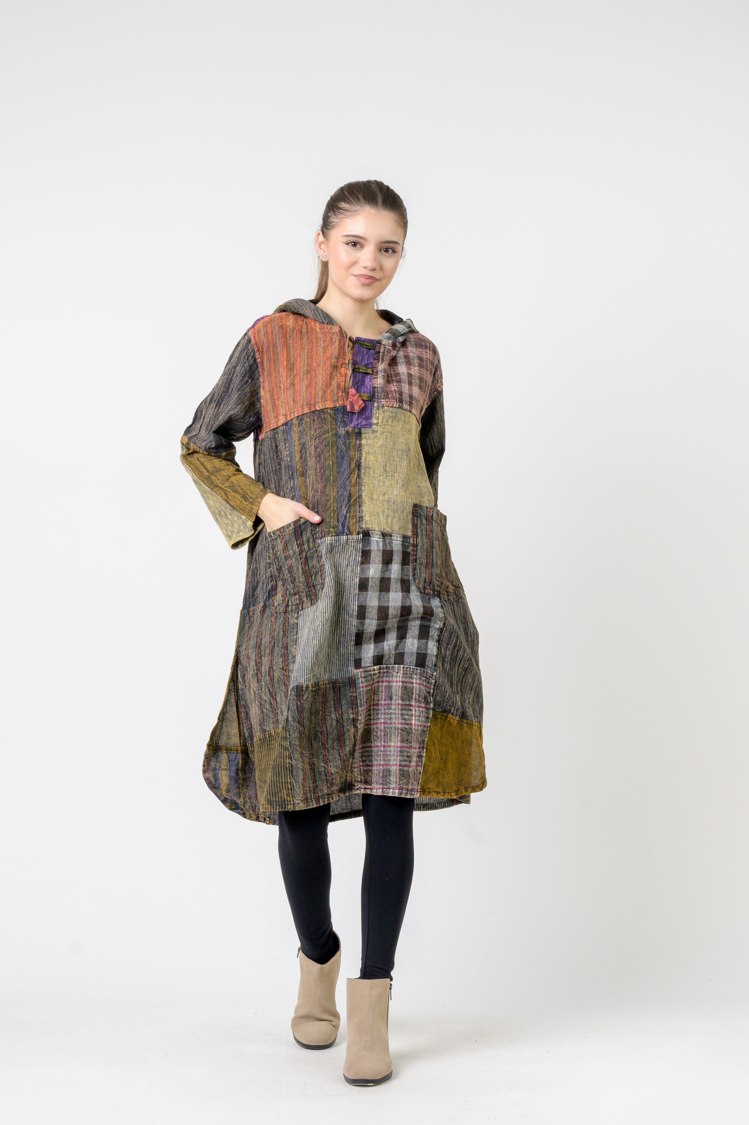 Rhea Hooded Cotton Full Sleeve Casual Wear