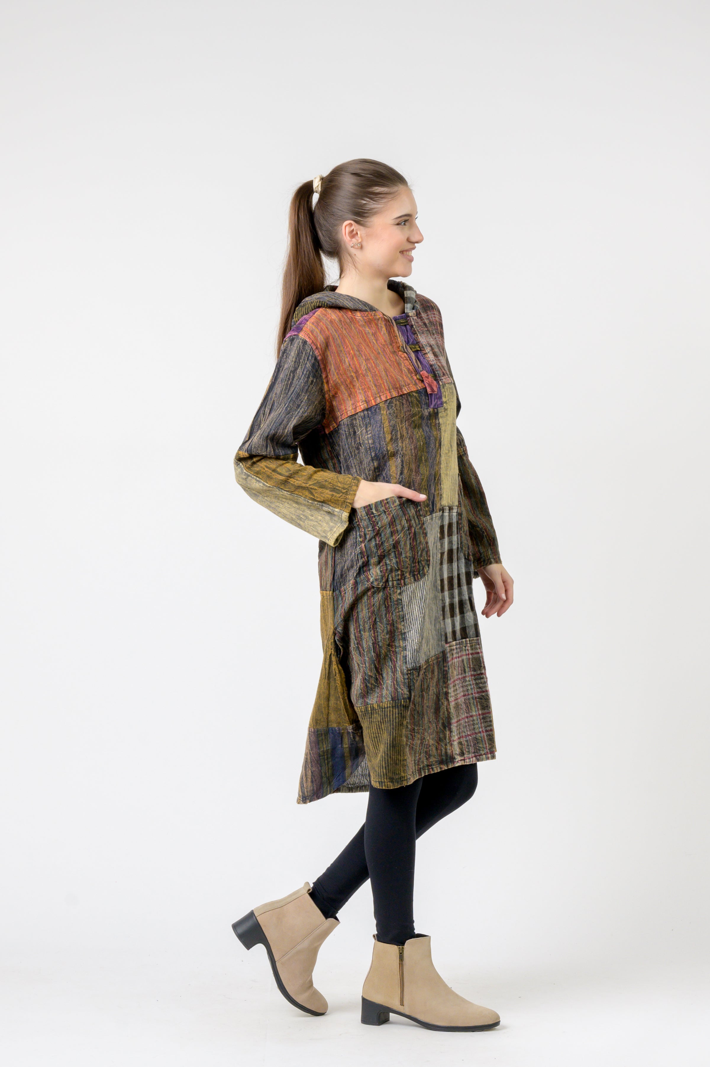 Rhea Hooded Cotton Full Sleeve Casual Wear