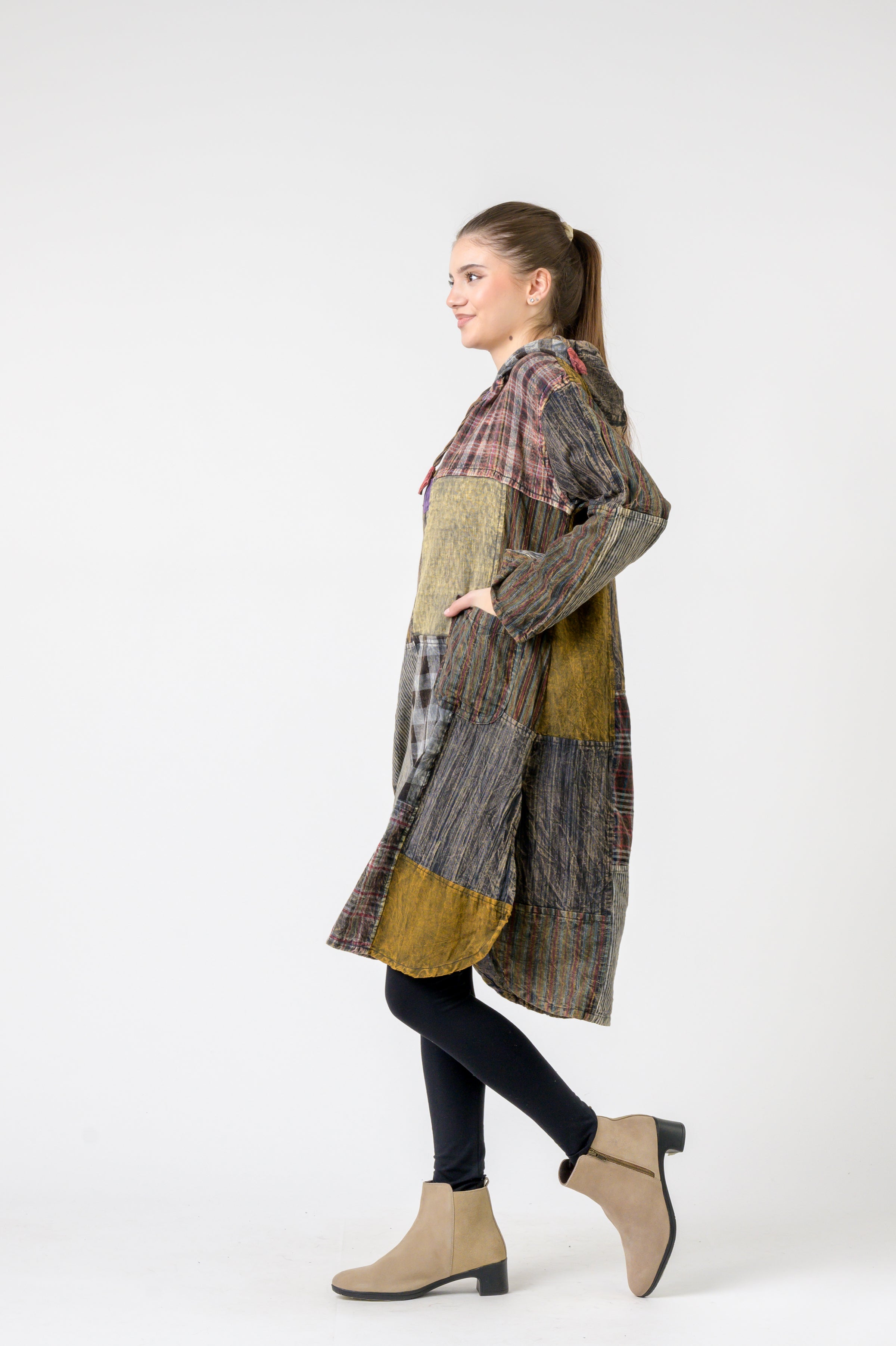 Rhea Hooded Cotton Full Sleeve Casual Wear