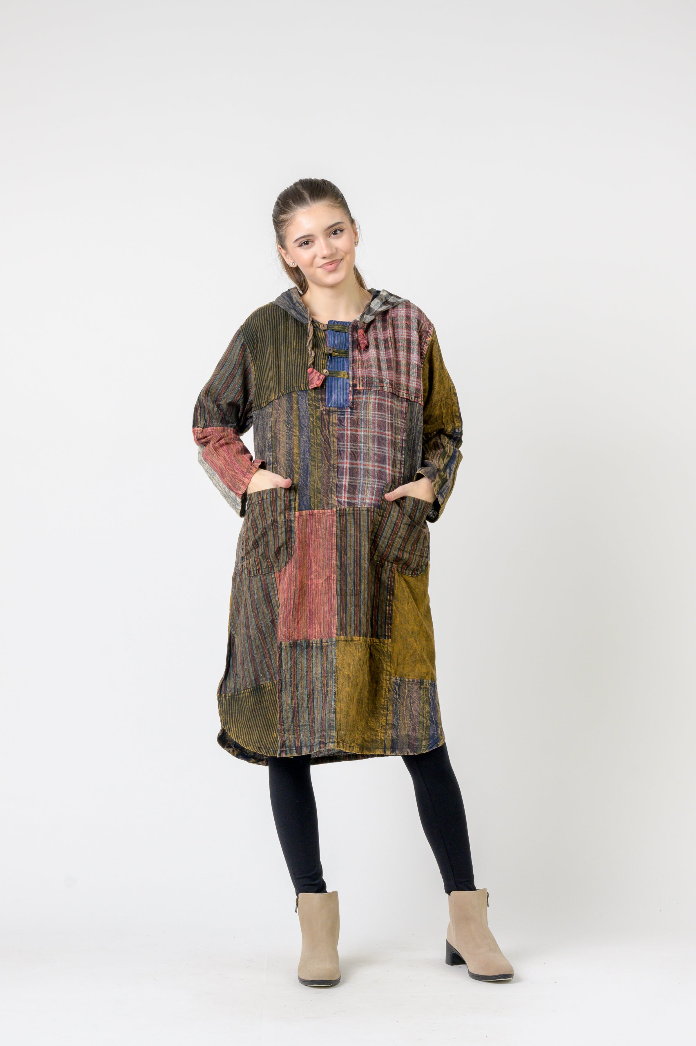 Rhea Hooded Cotton Full Sleeve Casual Wear