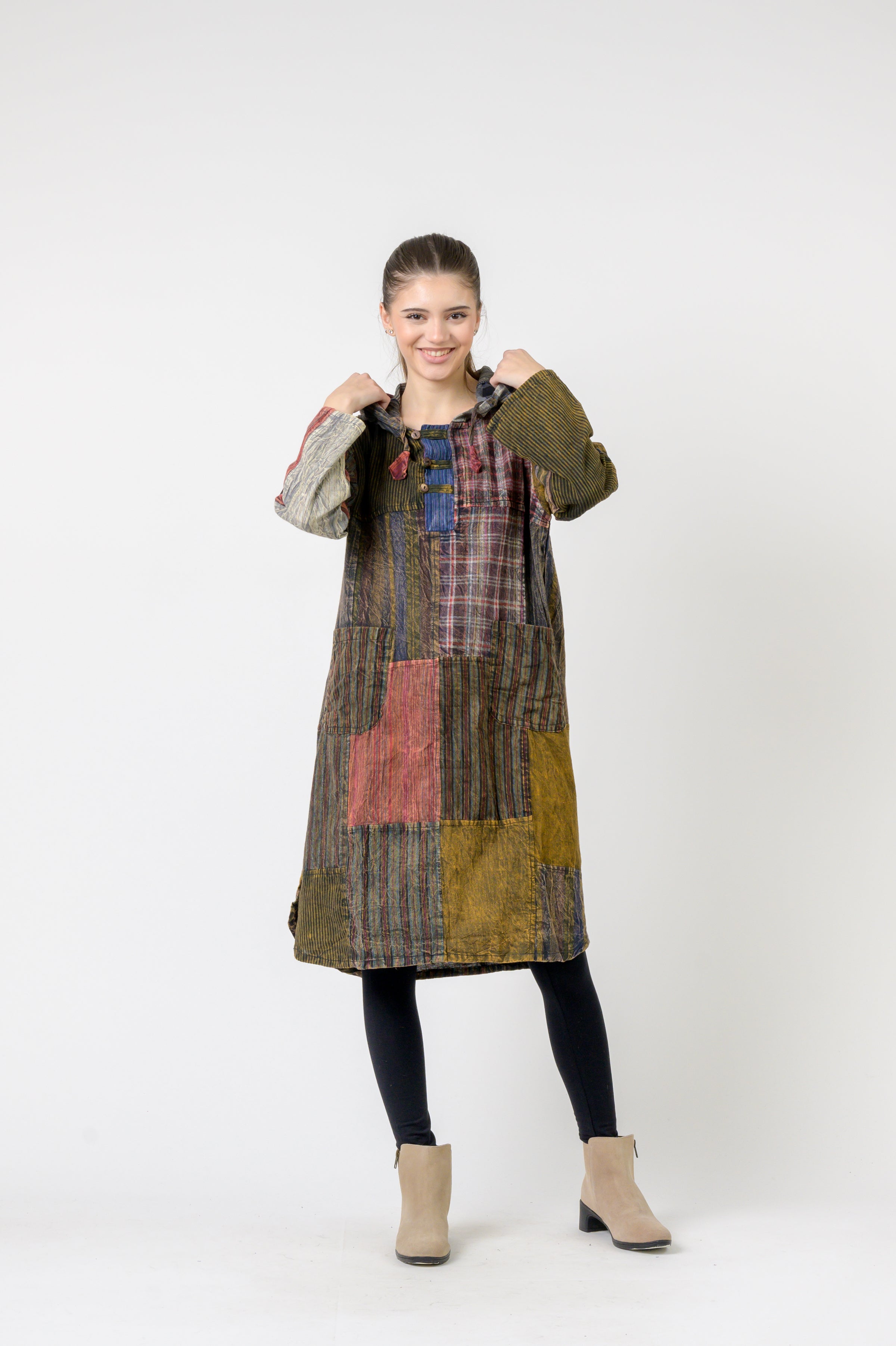 Rhea Hooded Cotton Full Sleeve Casual Wear