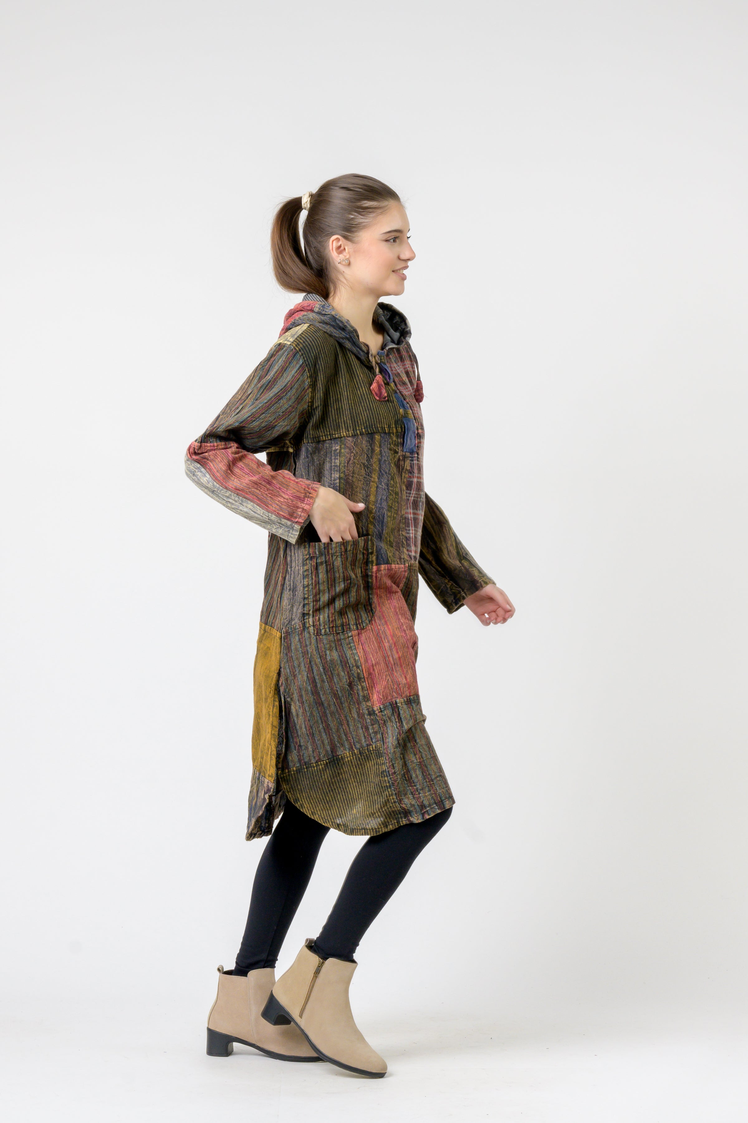 Rhea Hooded Cotton Full Sleeve Casual Wear