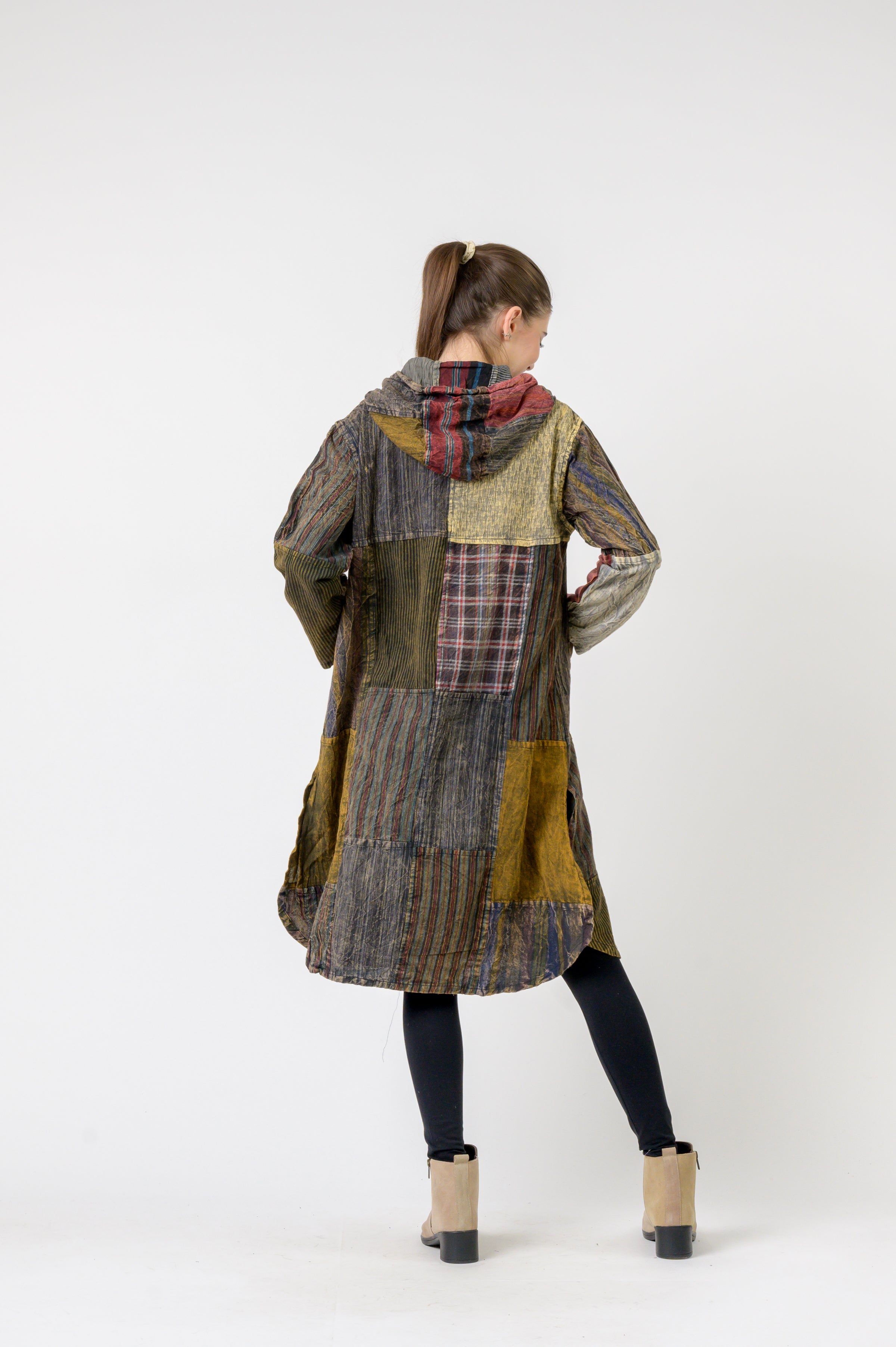 Rhea Hooded Cotton Full Sleeve Long Shirt