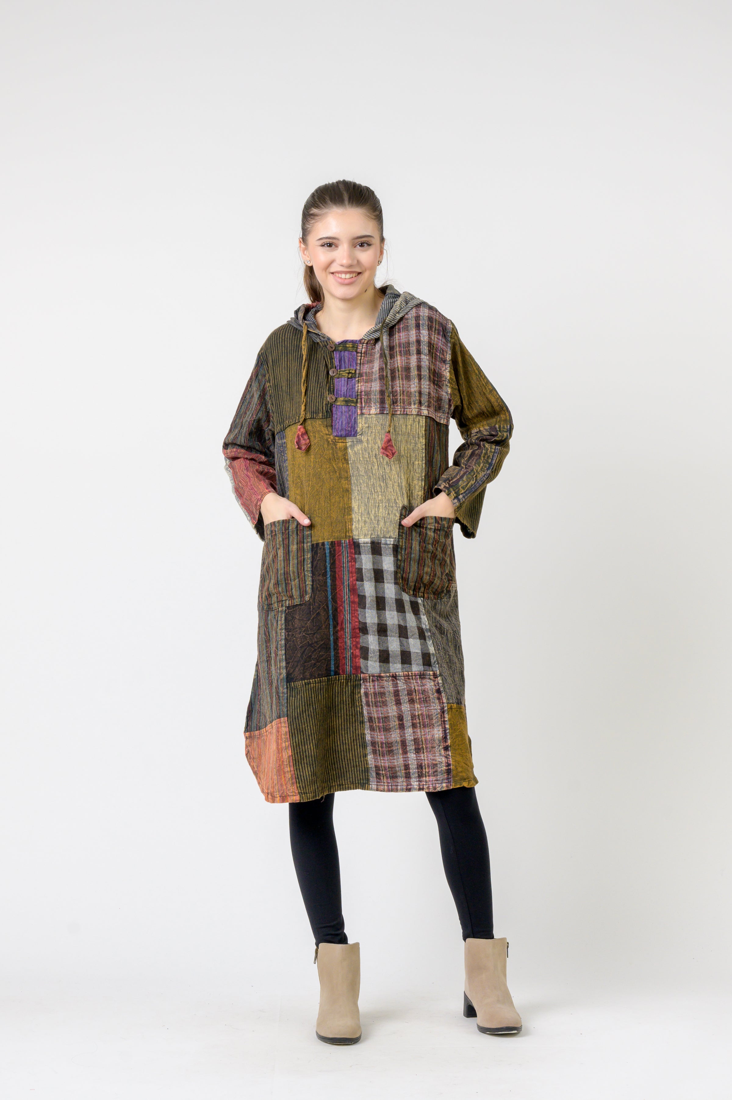 Rhea Hooded Cotton Full Sleeve Casual Wear