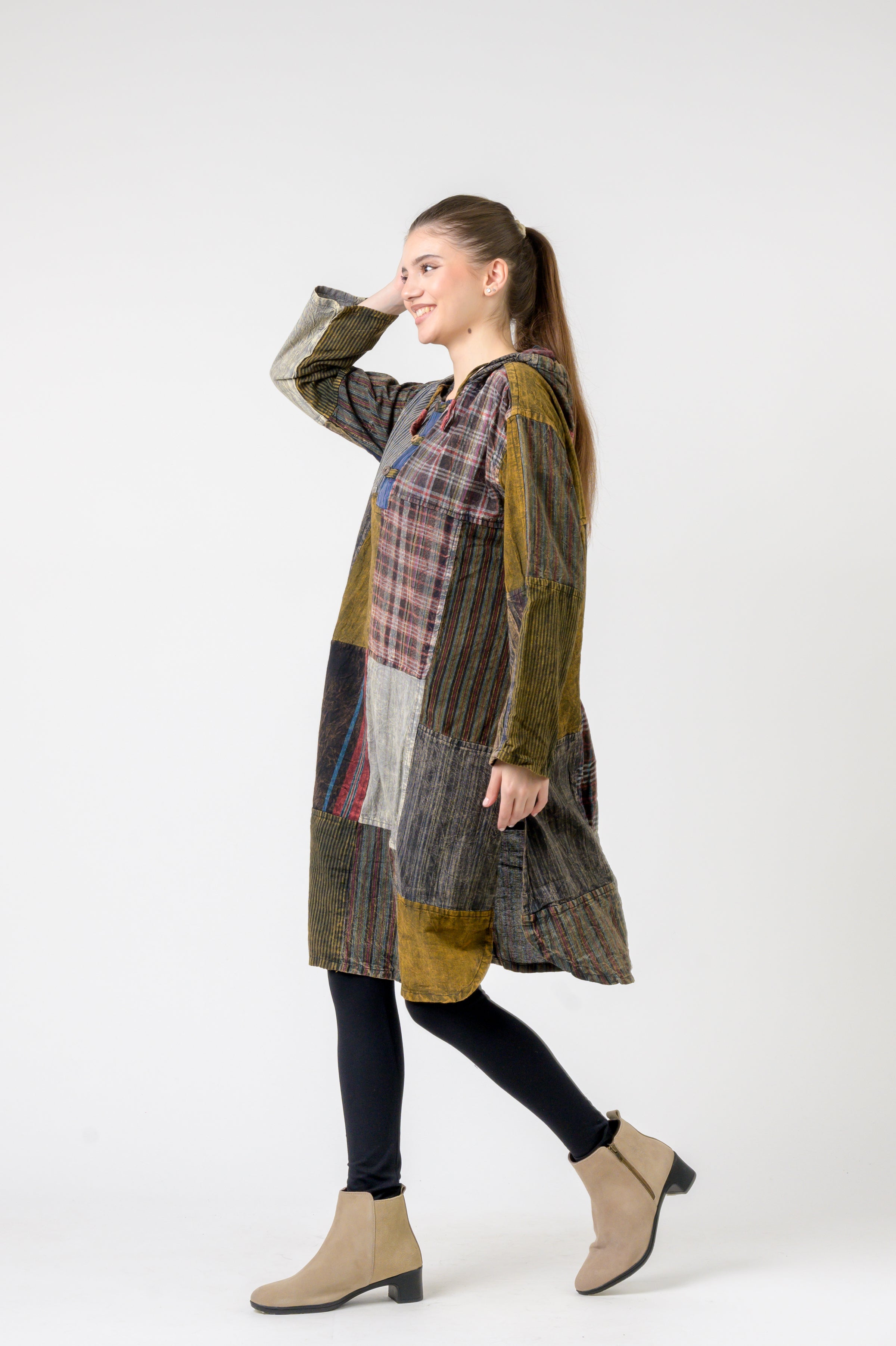 Rhea Hooded Cotton Full Sleeve Casual Wear