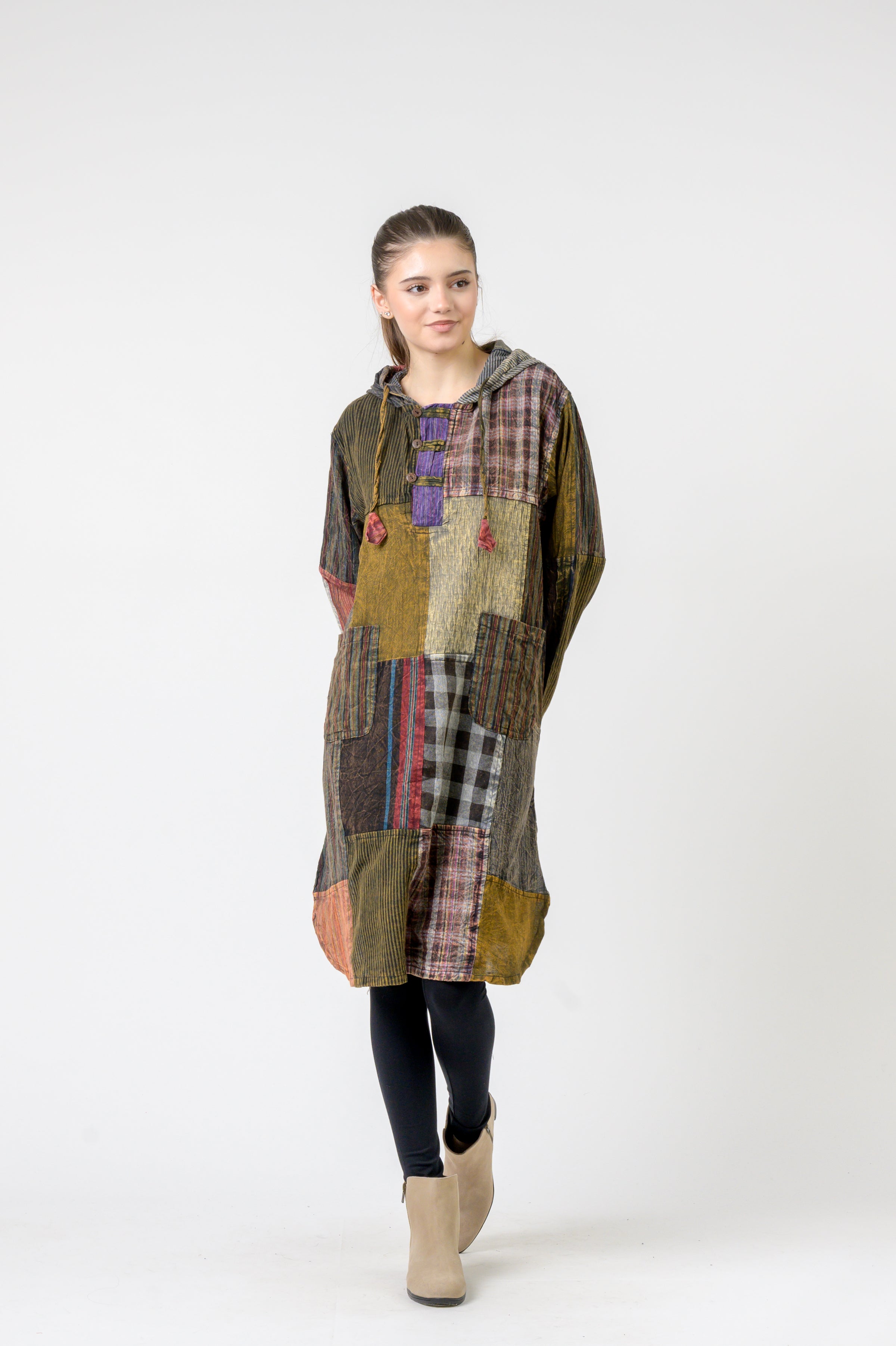 Rhea Hooded Cotton Full Sleeve Casual Wear