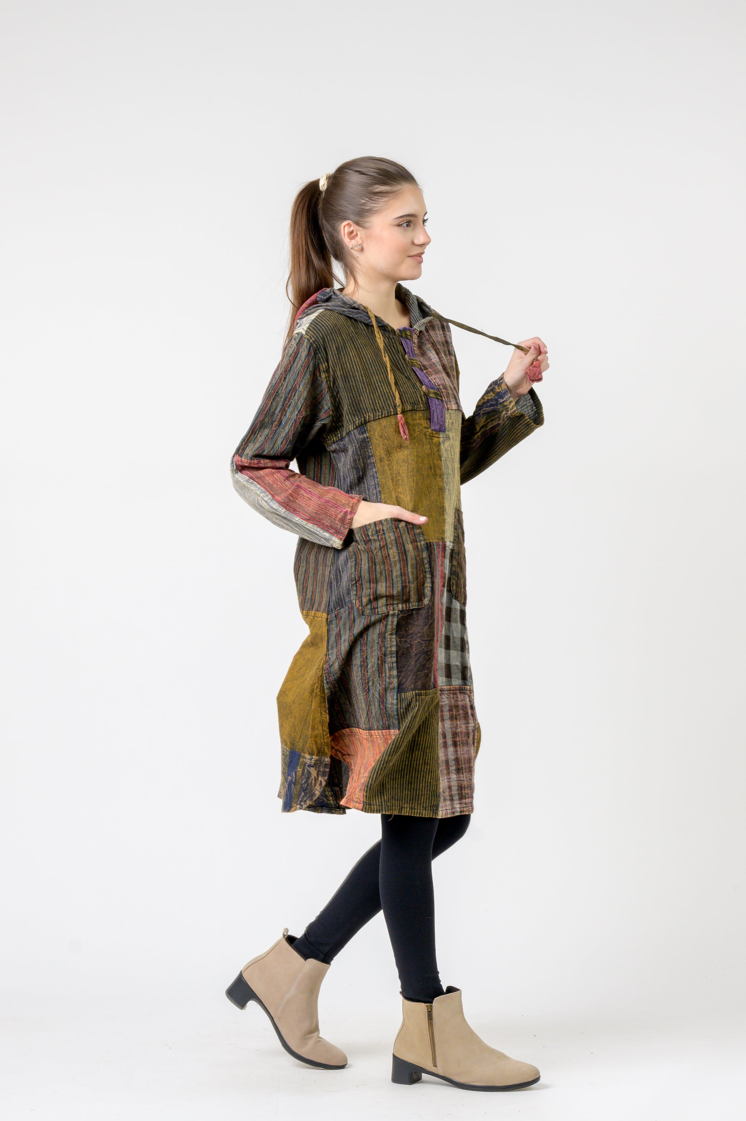 Rhea Hooded Cotton Full Sleeve Casual Wear