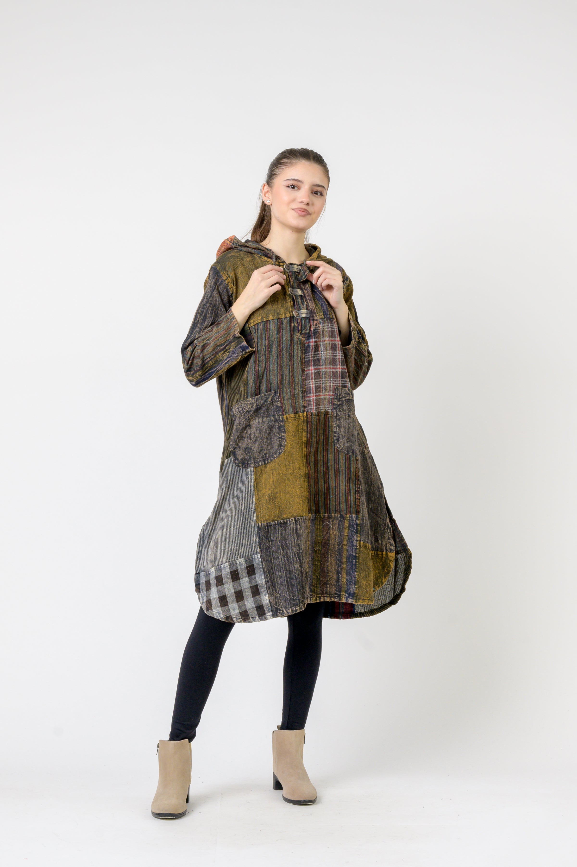 Rhea Hooded Cotton Full Sleeve Casual Wear