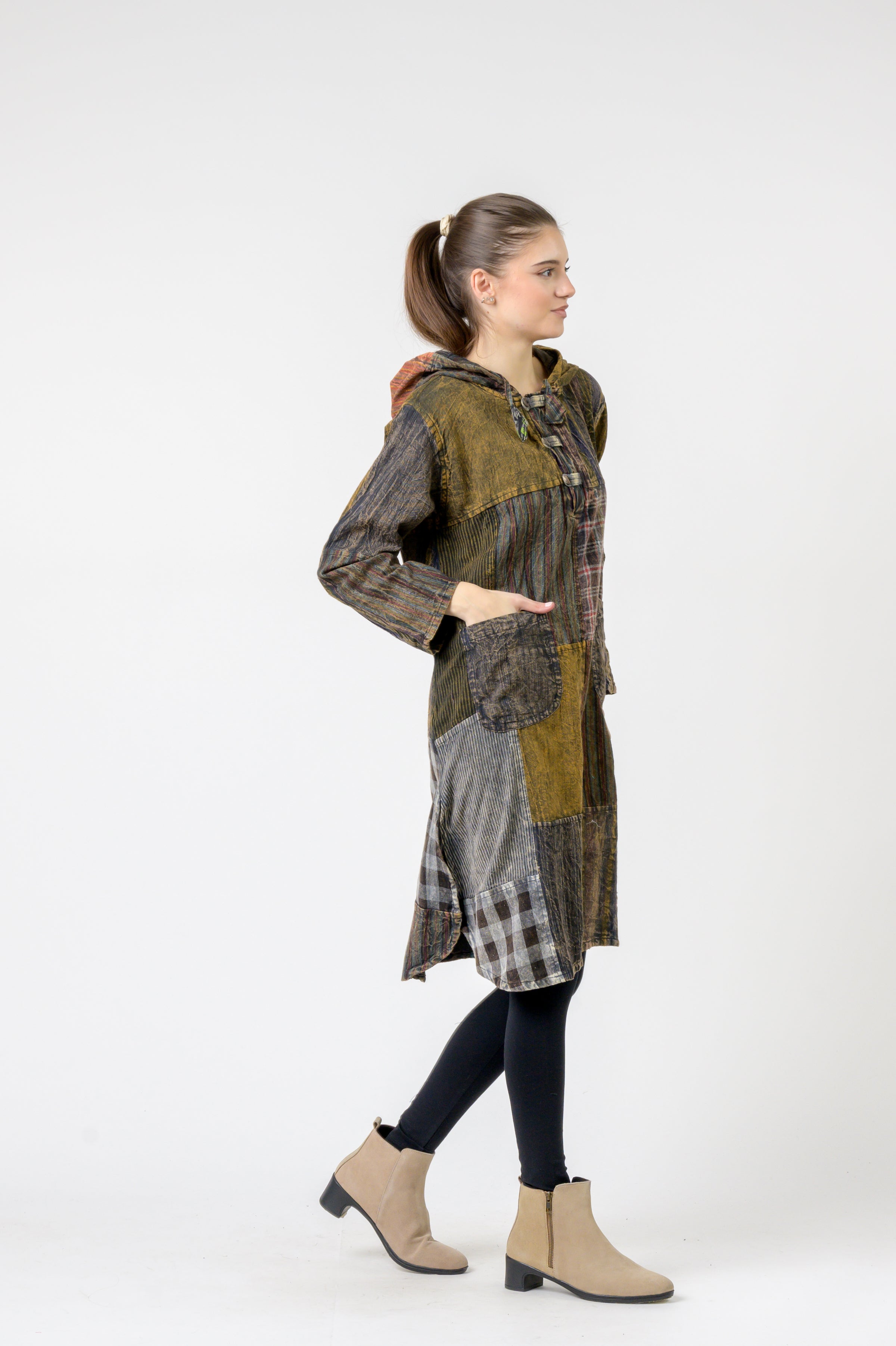 Rhea Hooded Cotton Full Sleeve Casual Wear