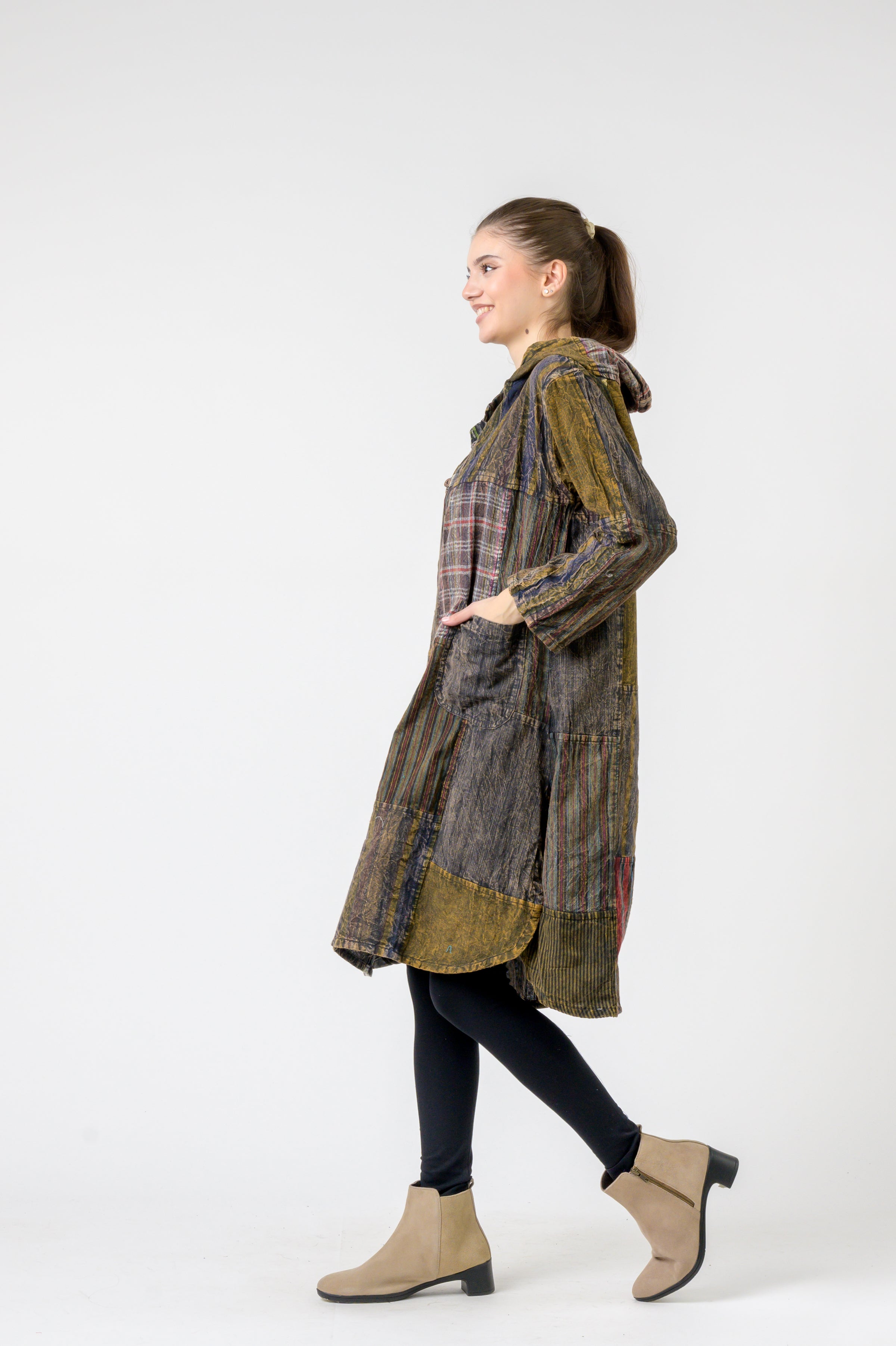 Rhea Hooded Cotton Full Sleeve Casual Wear