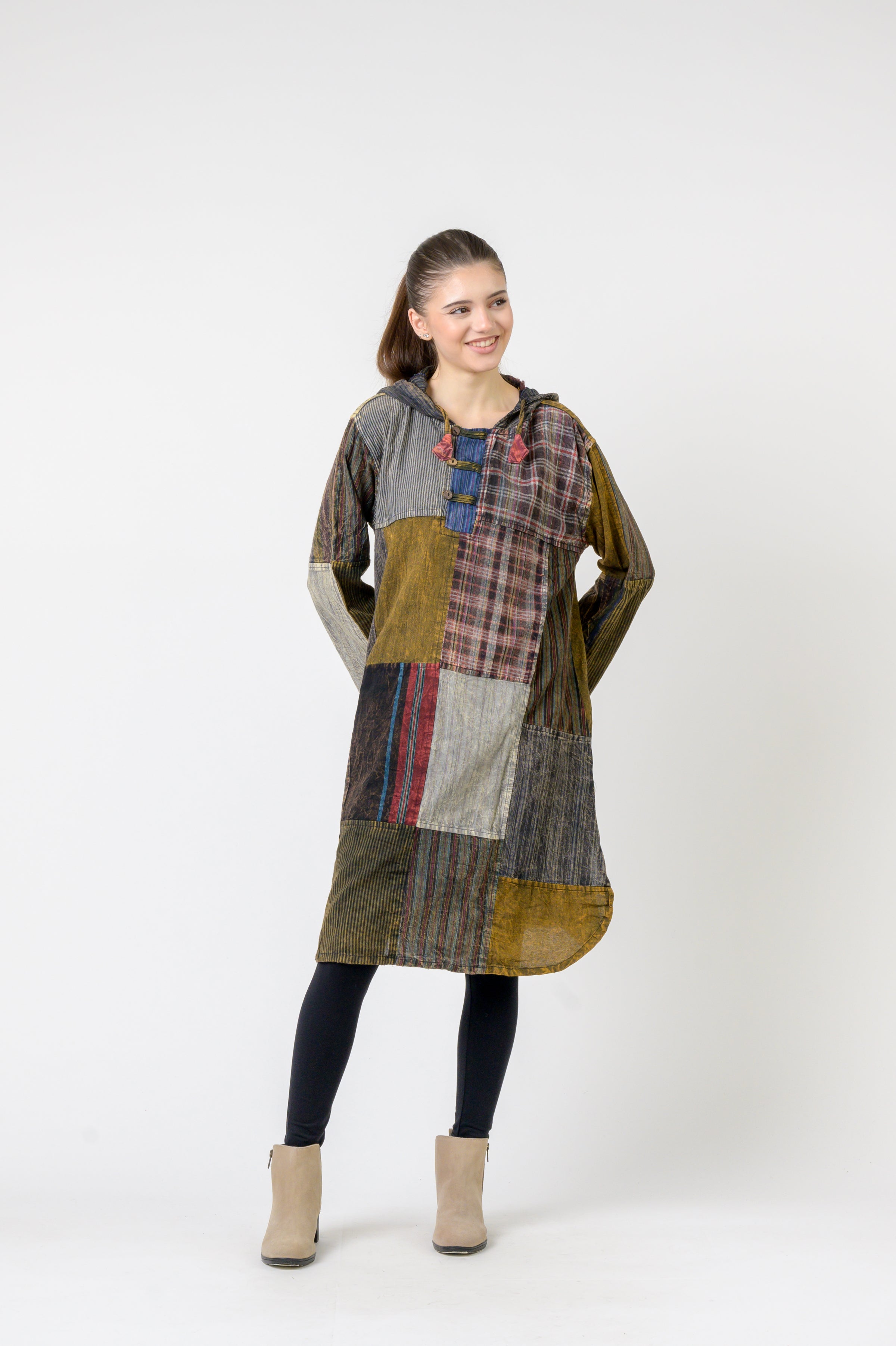 Rhea Hooded Cotton Full Sleeve Casual Wear