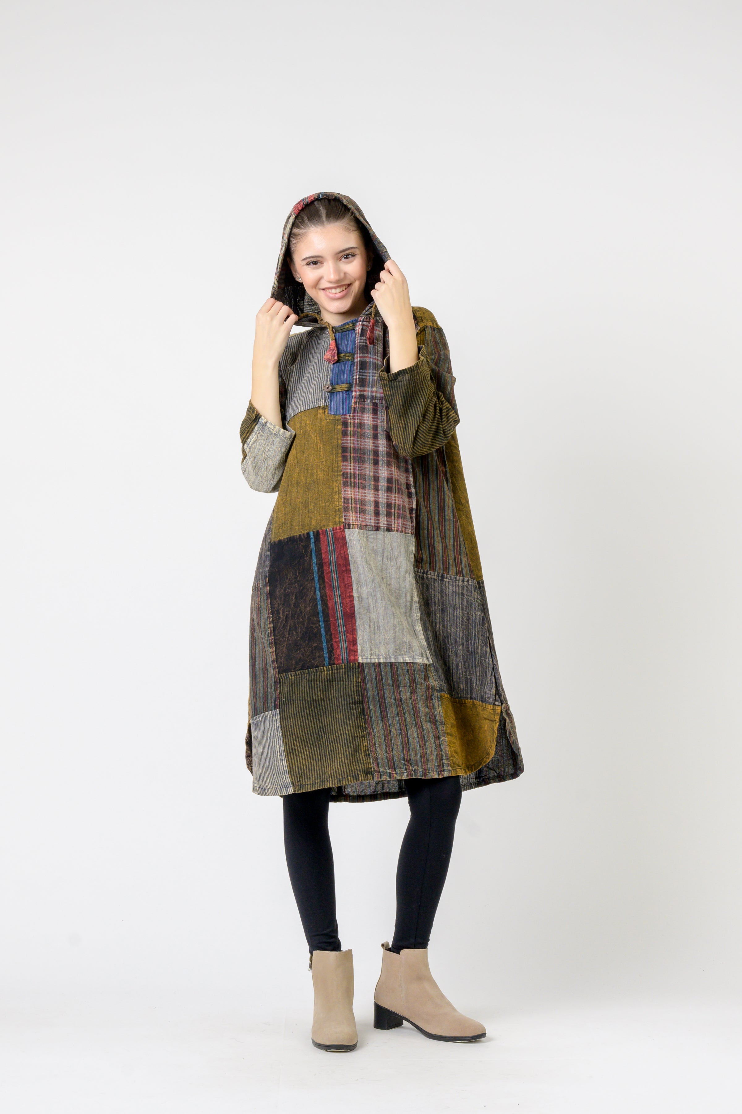 Rhea Hooded Cotton Full Sleeve Casual Wear