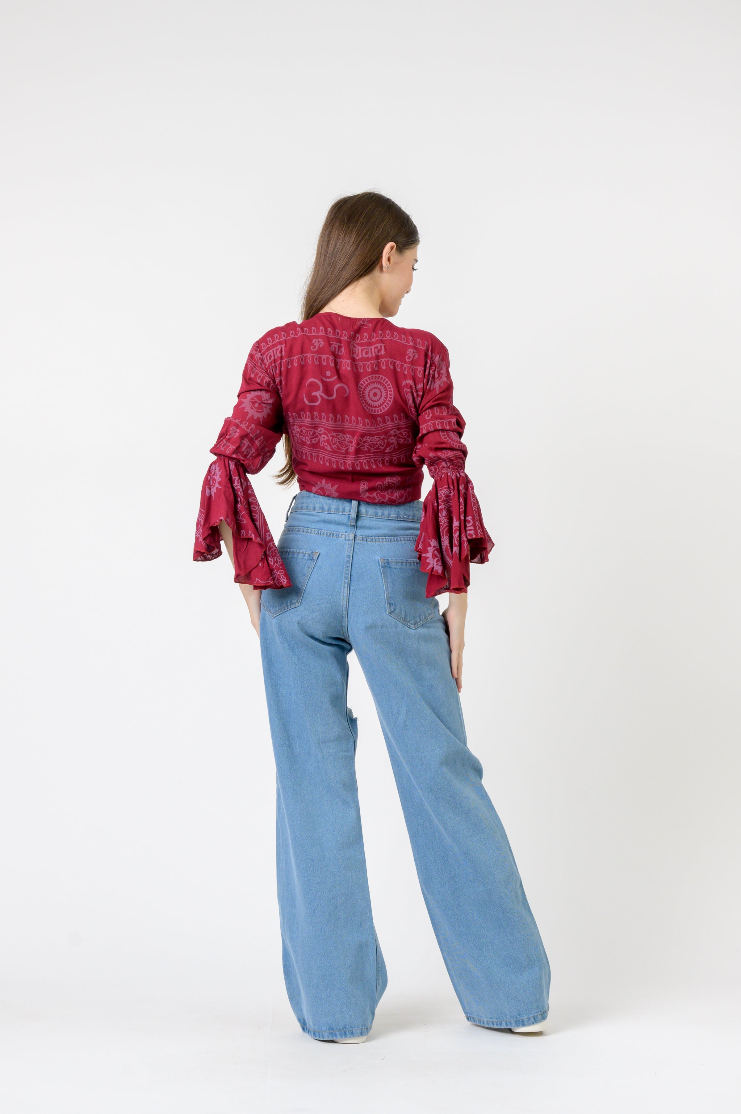 Rhea Flowing Long Sleeve Top