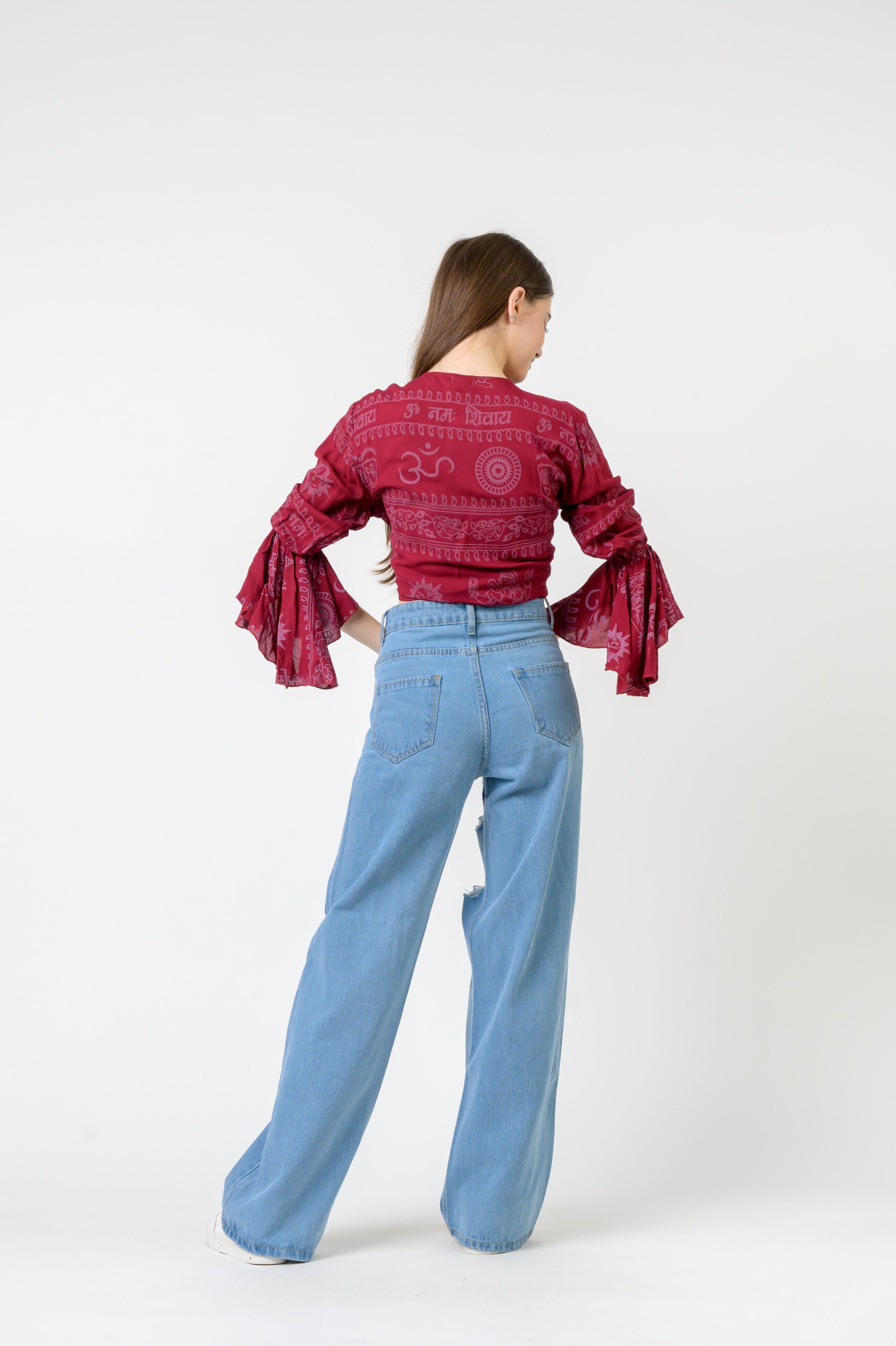 Rhea Flowing Long Sleeve Top