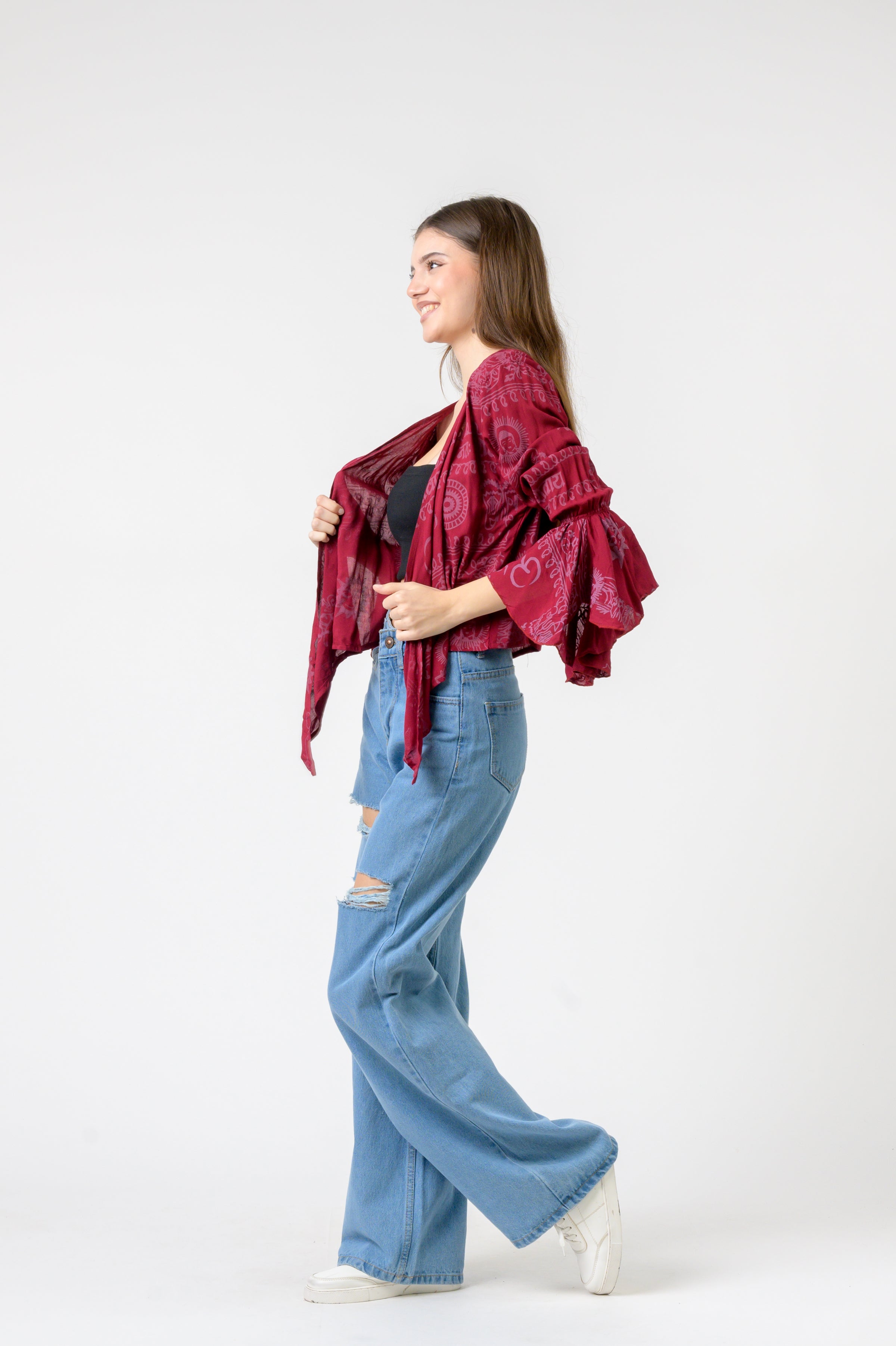 Rhea Flowing Long Sleeve Top