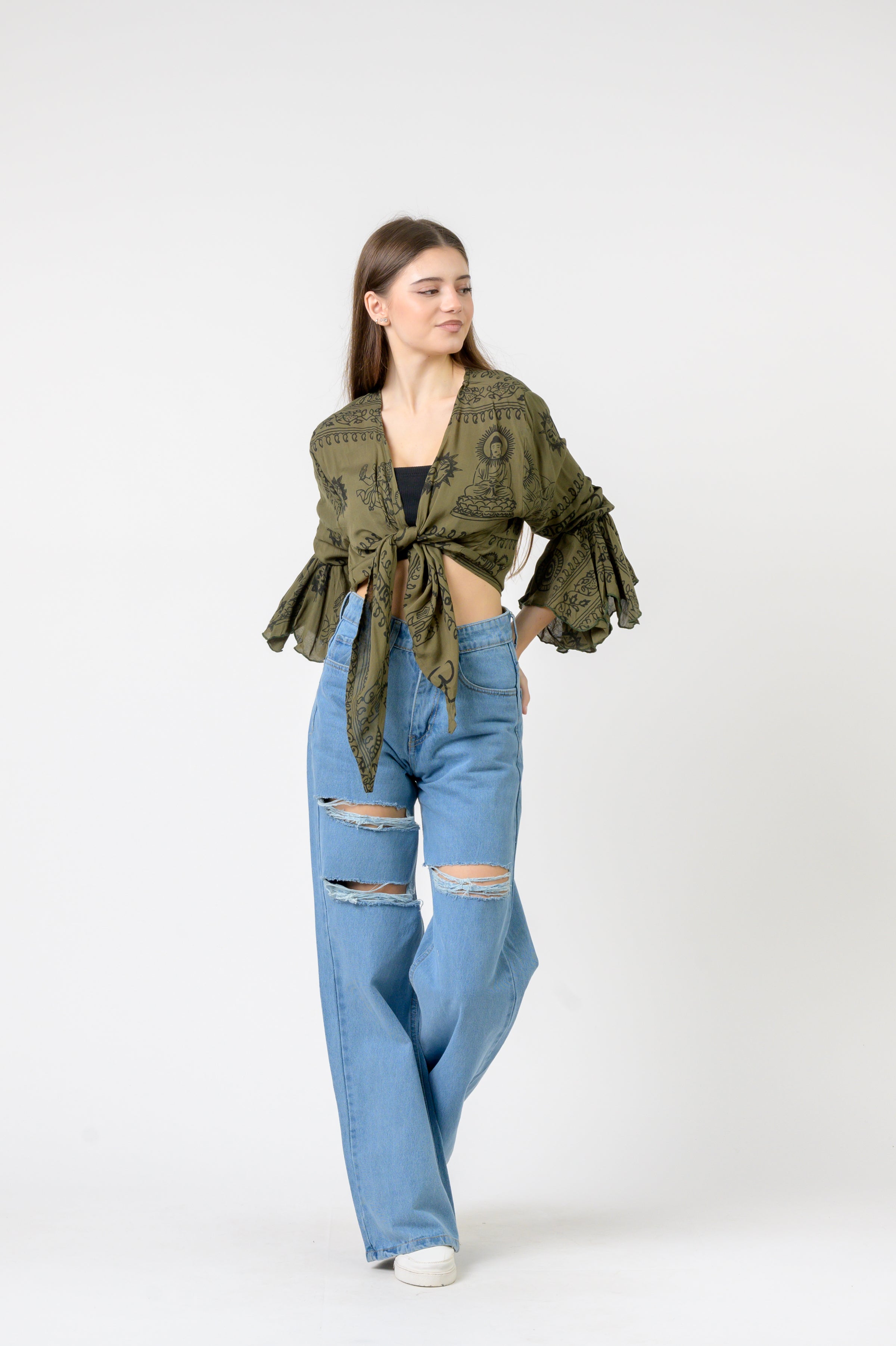 Rhea Flowing Long Sleeve Top