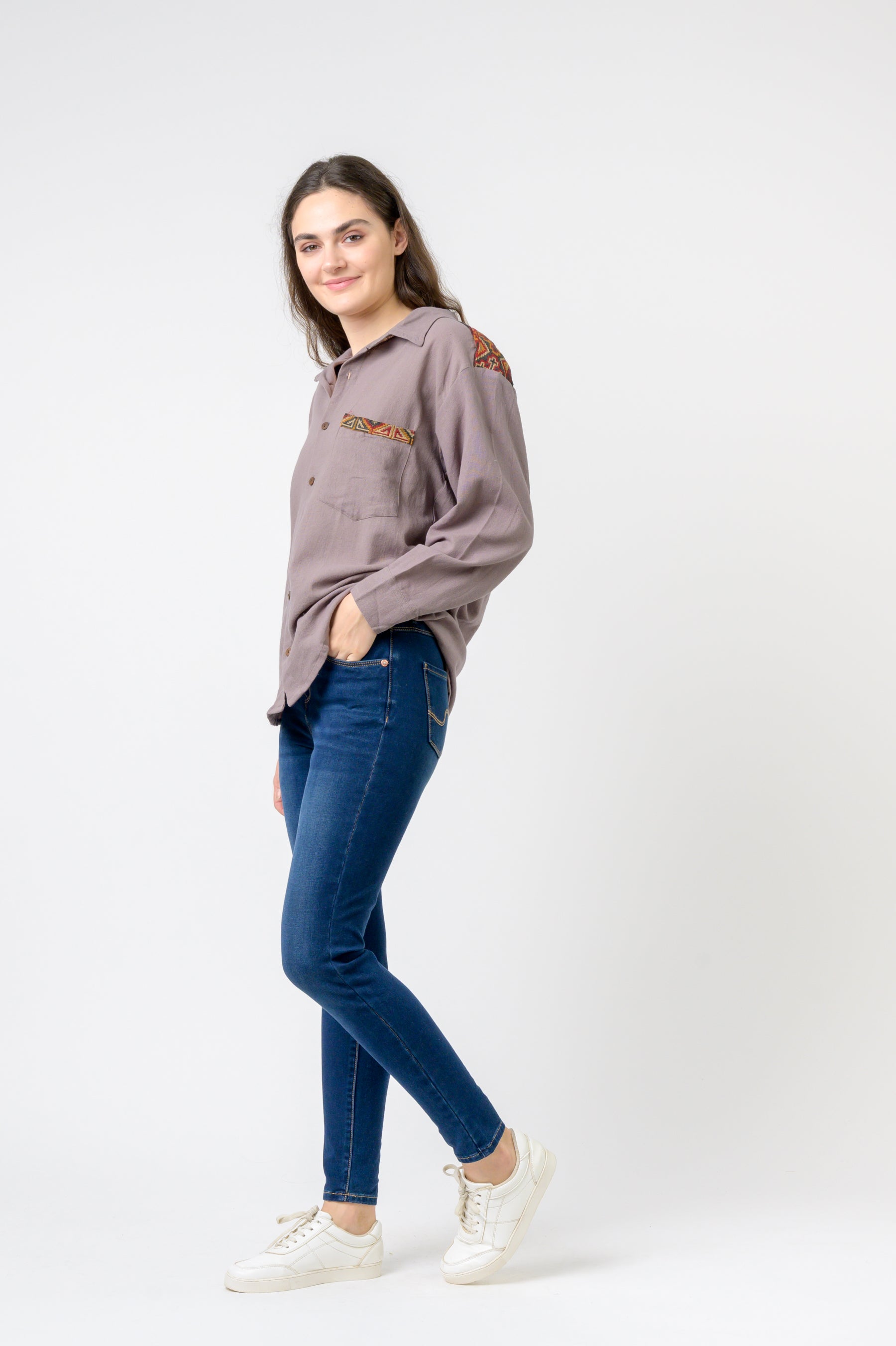 Rhea Collar and Pocket Shirt