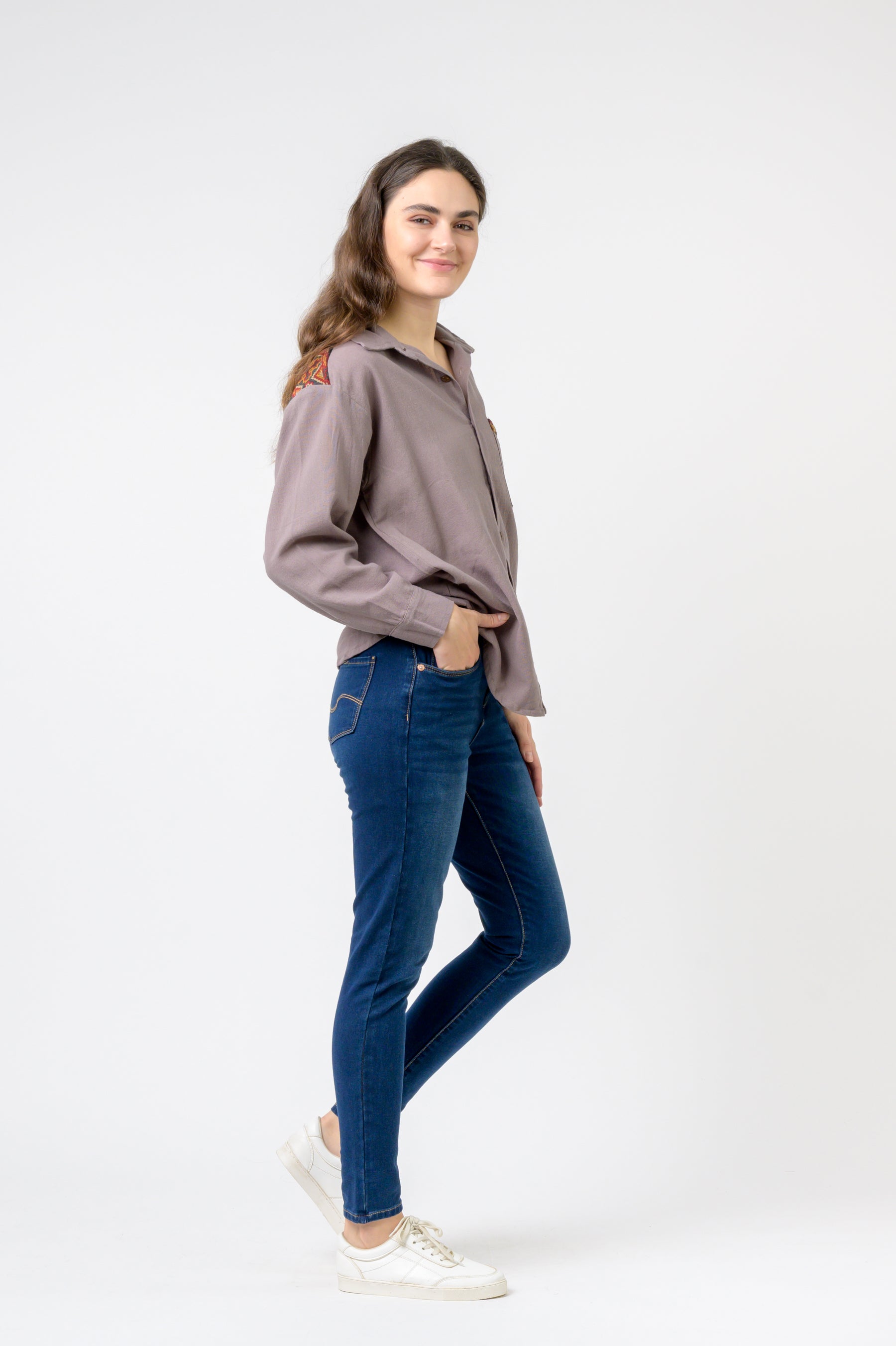 Rhea Collar and Pocket Shirt