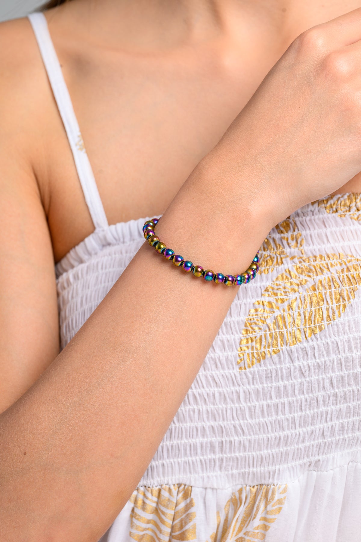 Labradorite Bead Bracelet