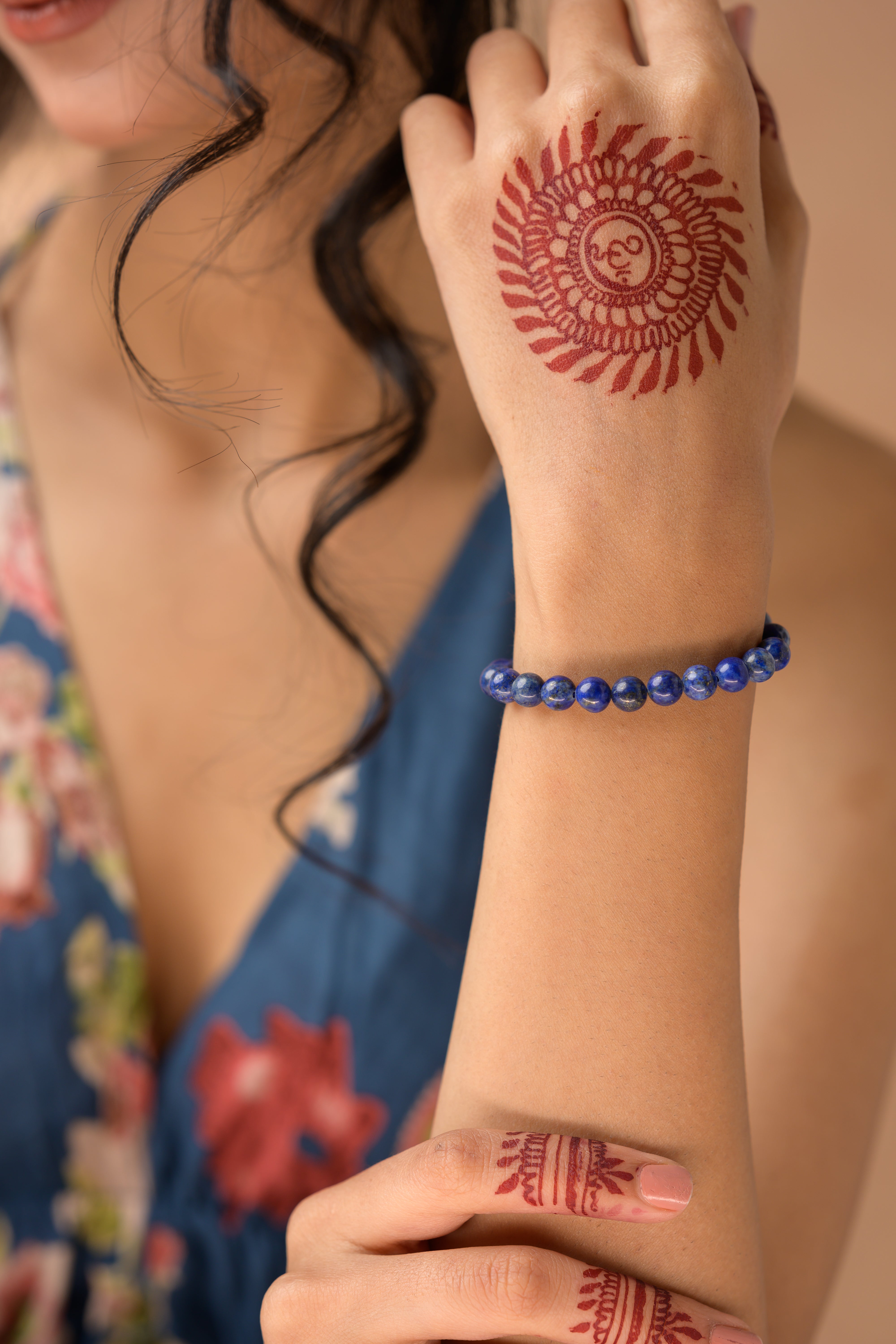 Lapis Bead Bracelet