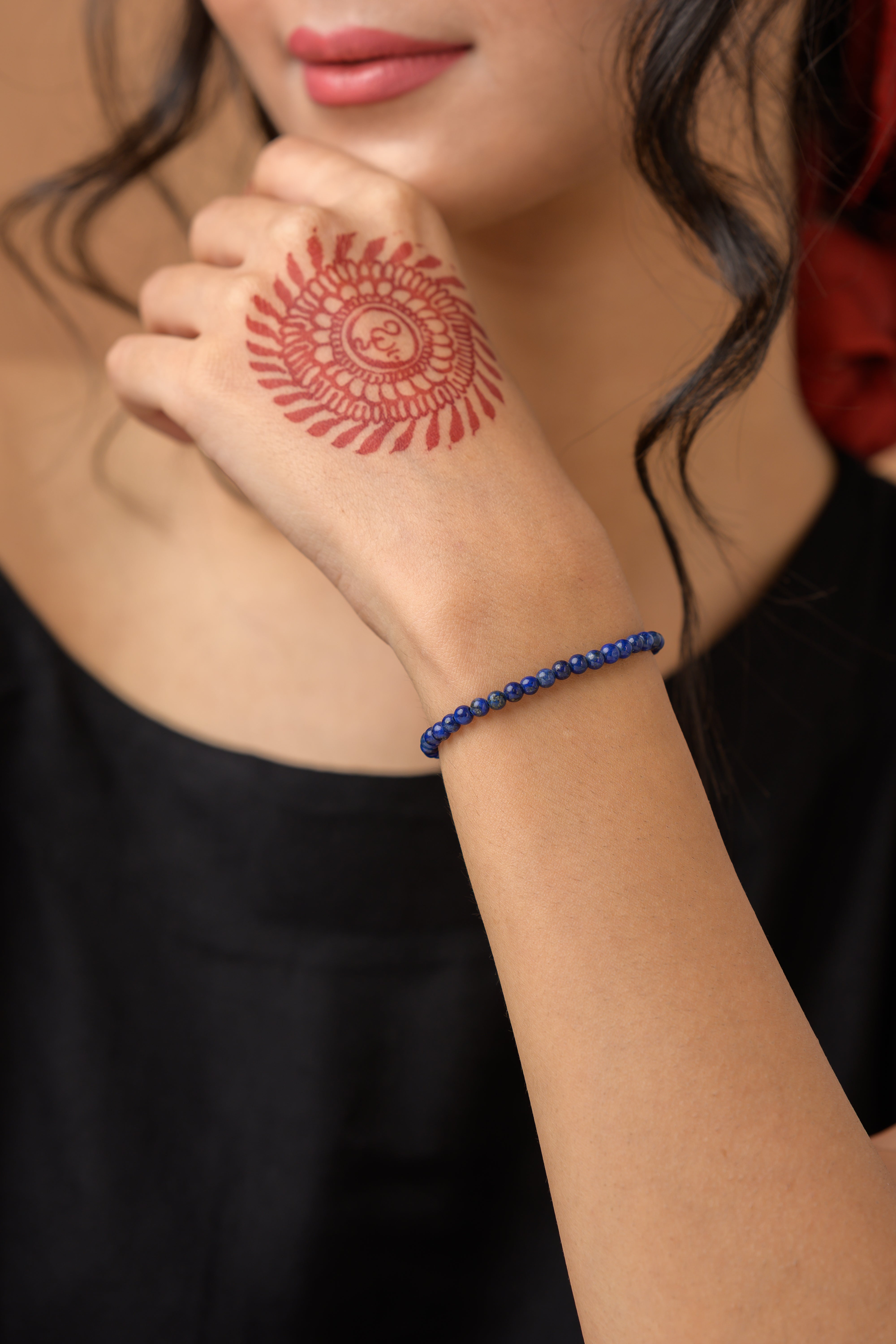 Lapis Bead Bracelet