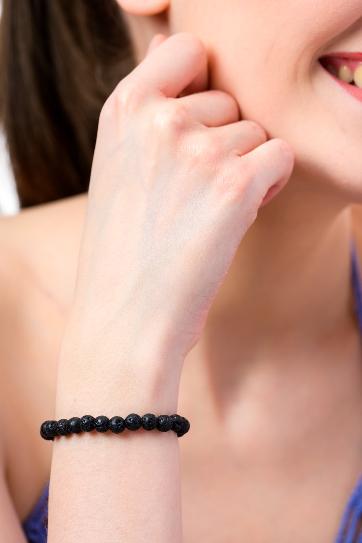 Lava Stone Bead Bracelet