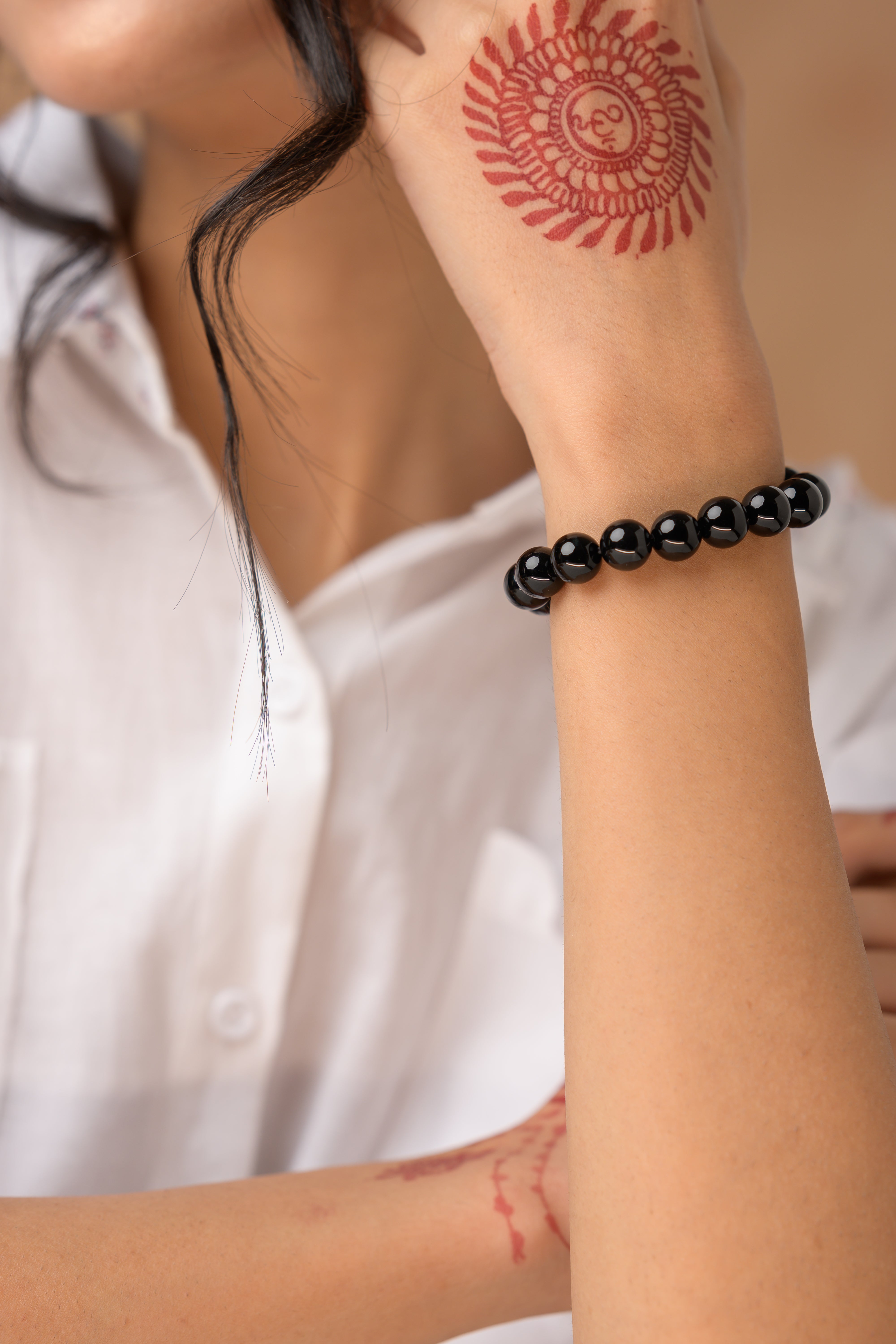 Onyx Bead Bracelet