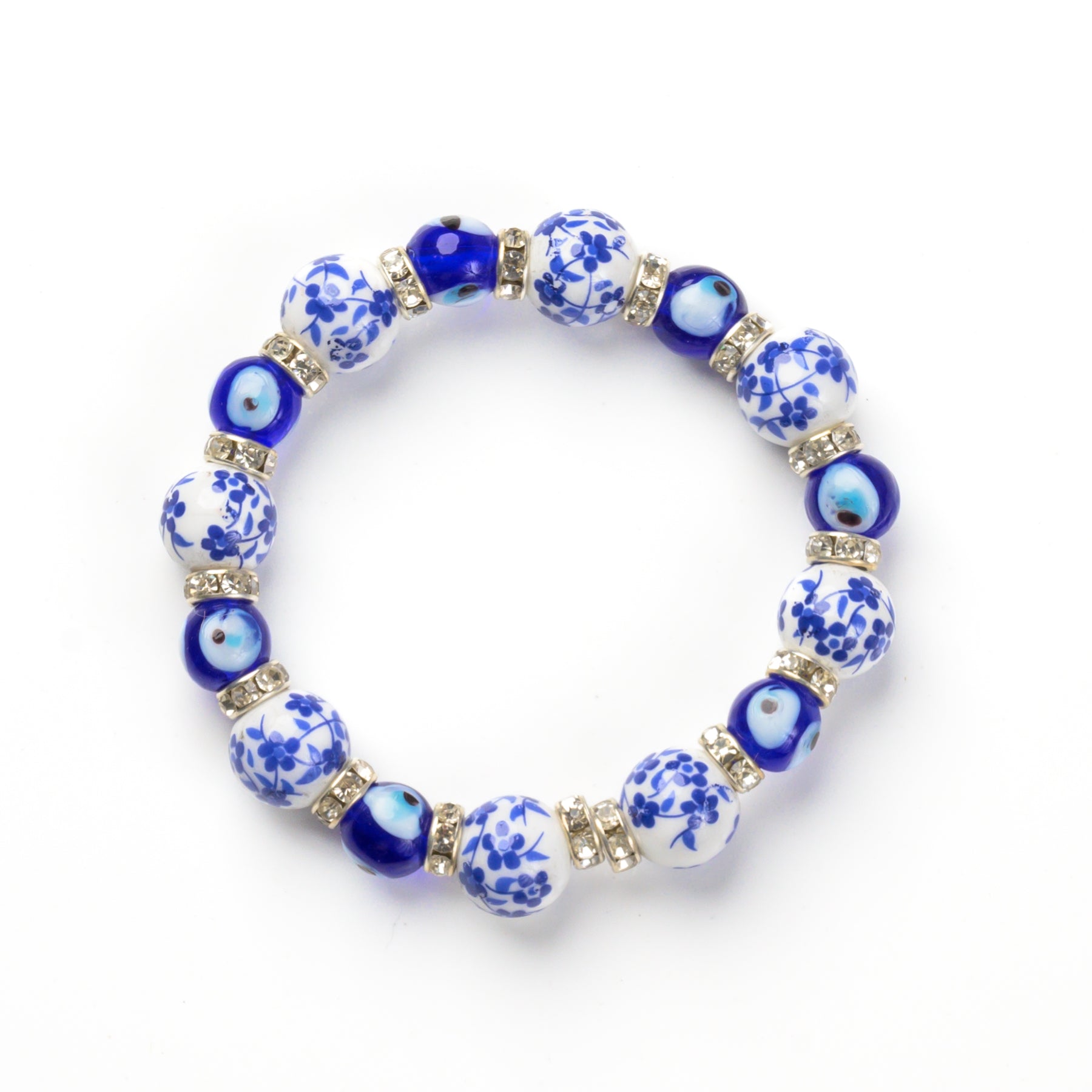 Evil Eye Bead Bracelet